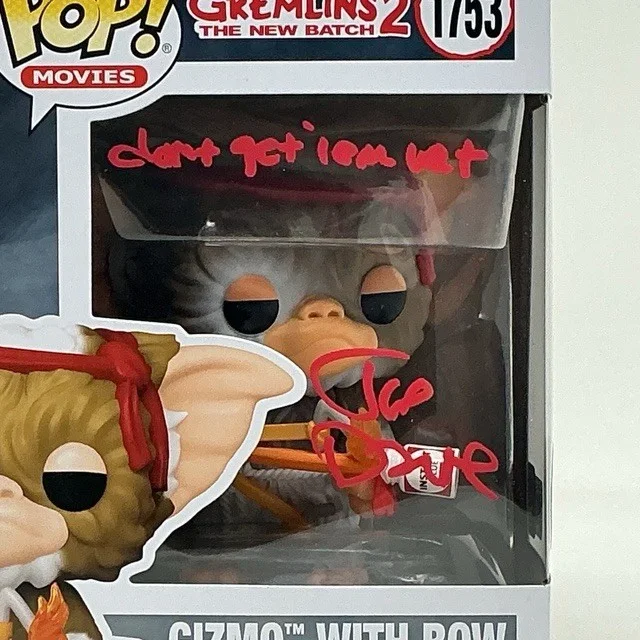Joe Dante Autographed Gizmo Gremlins 2 The New Batch Funko Pop LE 8/25 OCCM, изображение 2