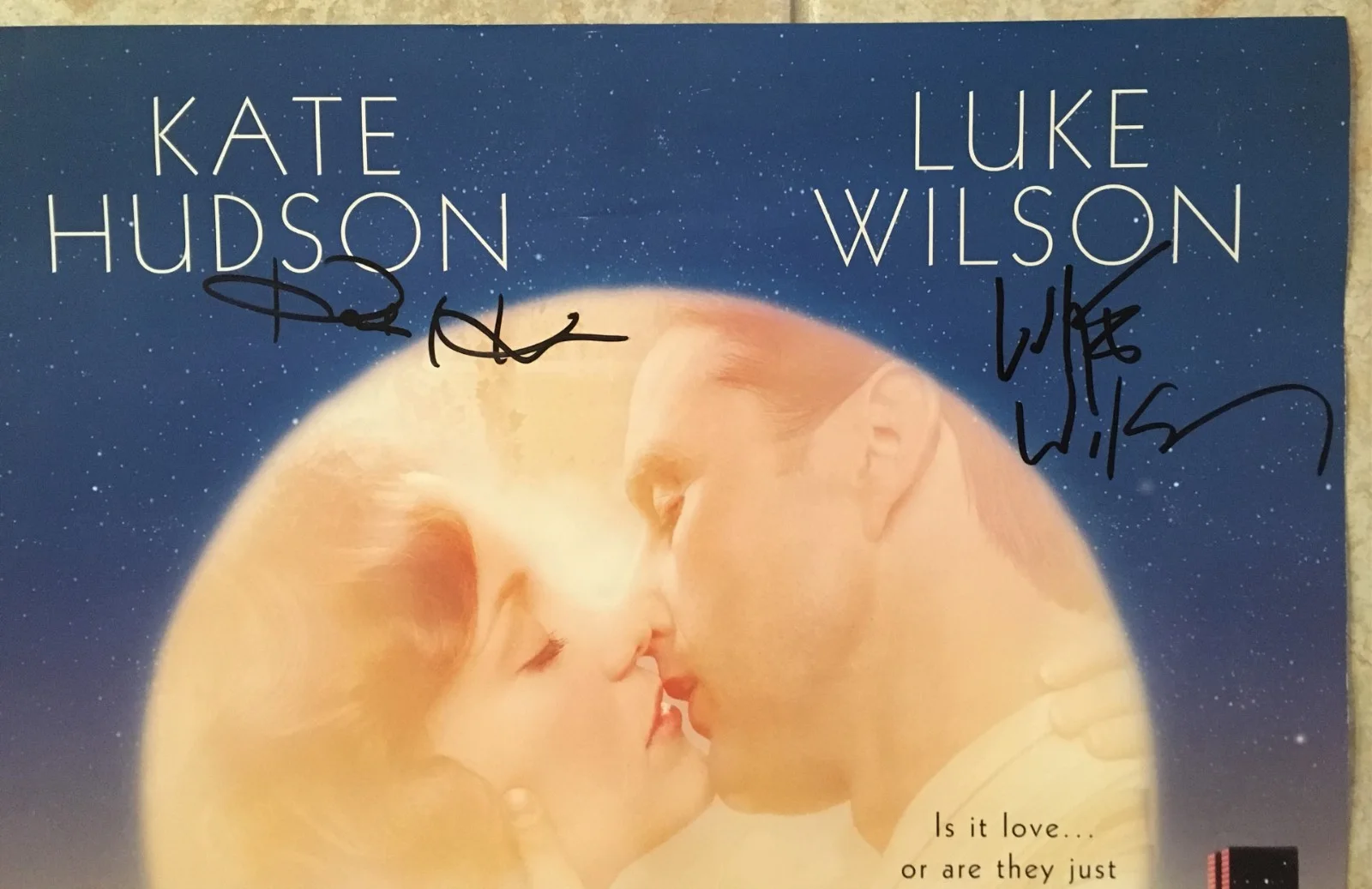 KATE HUDSON & LUKE WILSON signed poster Proof COA, image 2