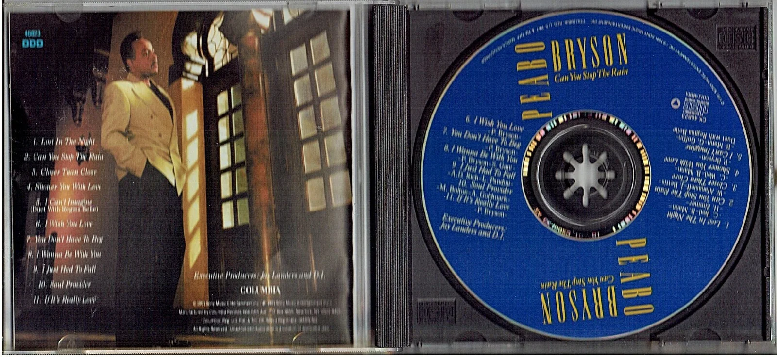 PEABO BRYSON — PEABO BRYSON HAND SIGNED AUTOGRAPHED CD PAMPLET WITH CD CAN YOU STOP THE RAIN, image 3