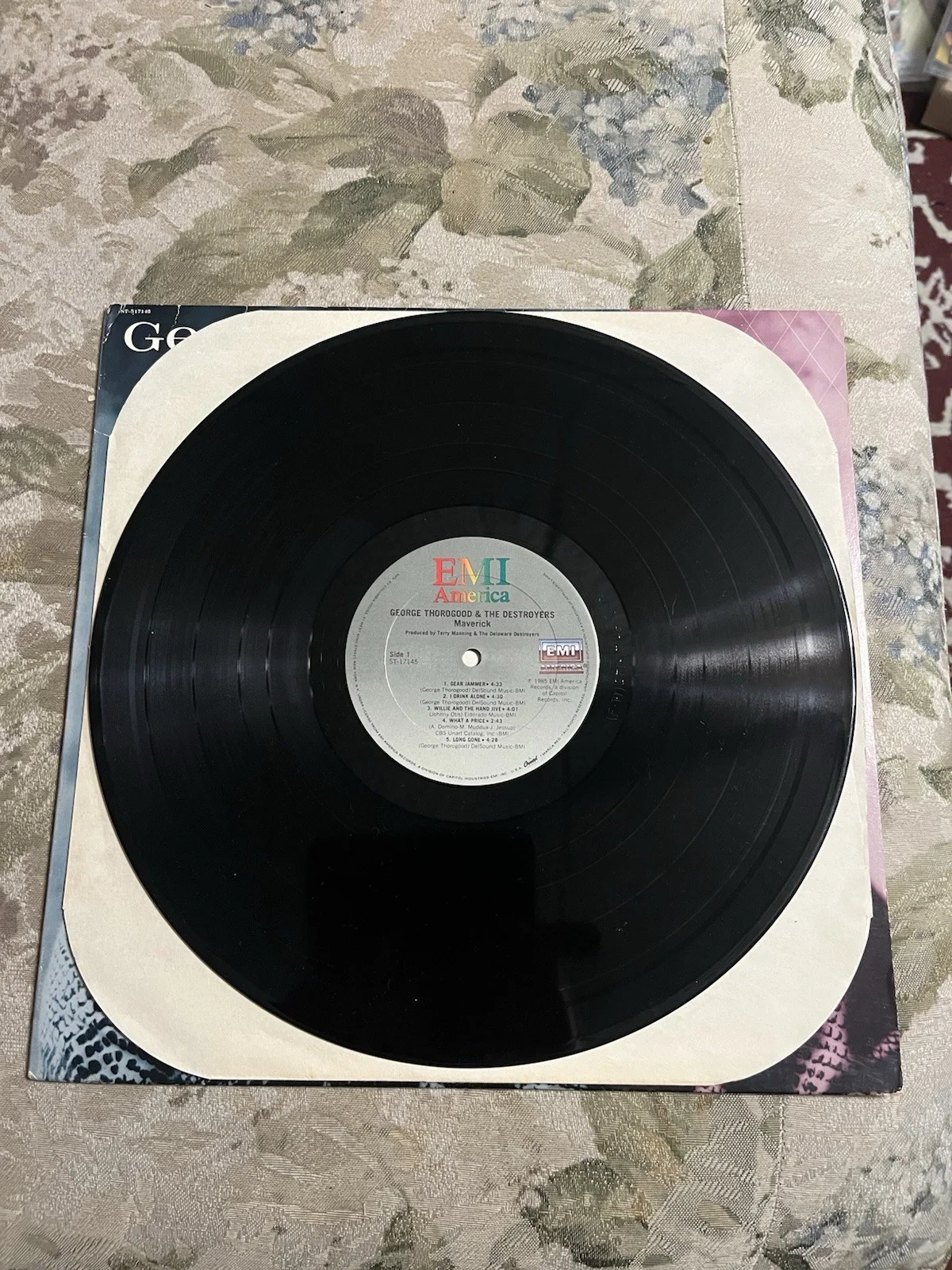 George Thorogood & the Destroyers *MAVERICK* Signed LP Vinyl Record, изображение 3