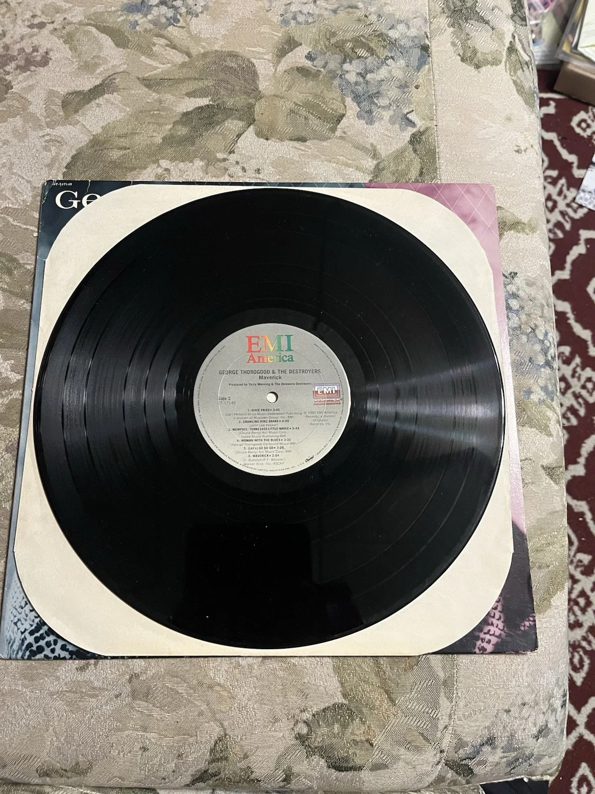 George Thorogood & the Destroyers *MAVERICK* Signed LP Vinyl Record, изображение 4
