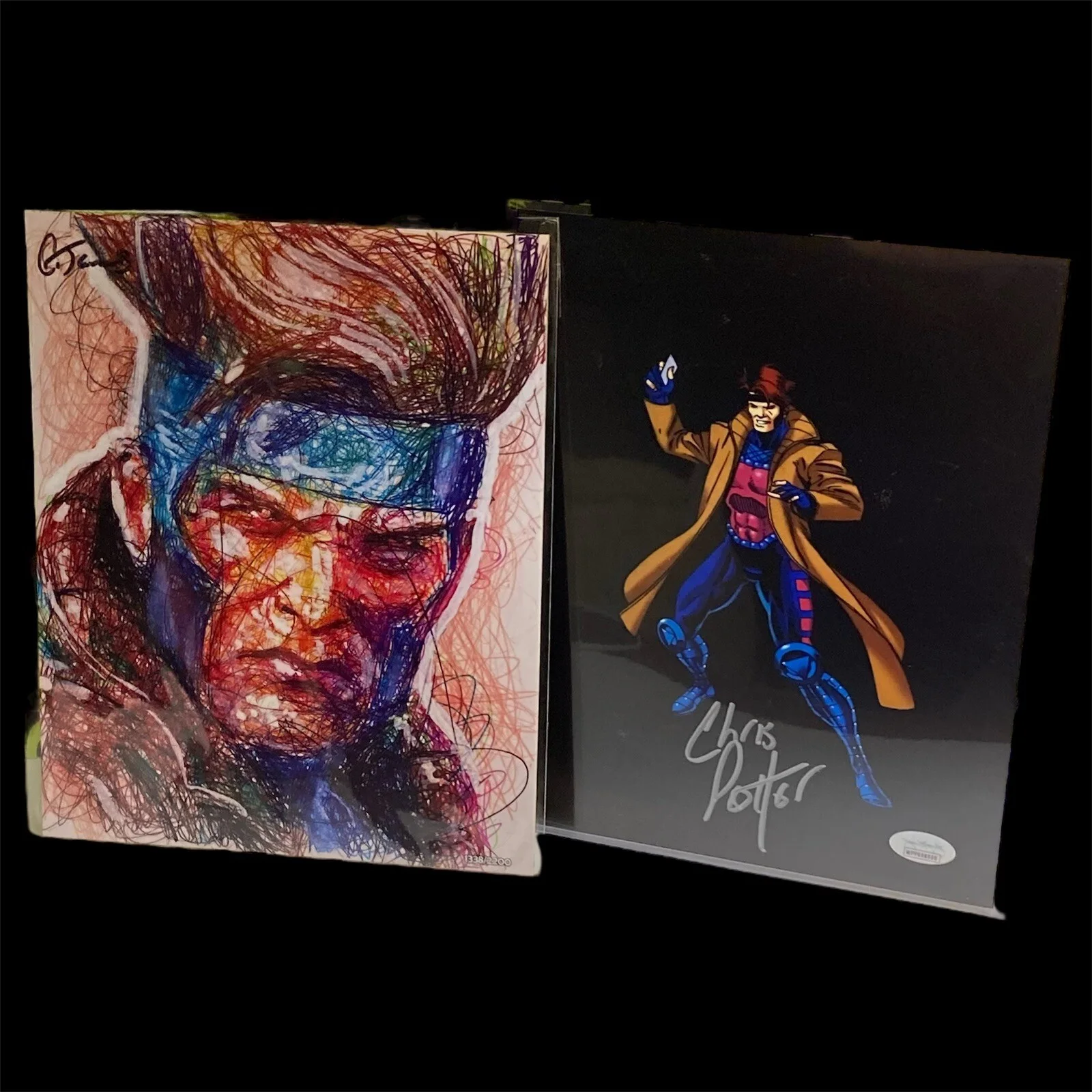 Chris Potter — X-Men Gambit Signed Chris Potter Autograph 8x10 + Cody James Art Print Marvel