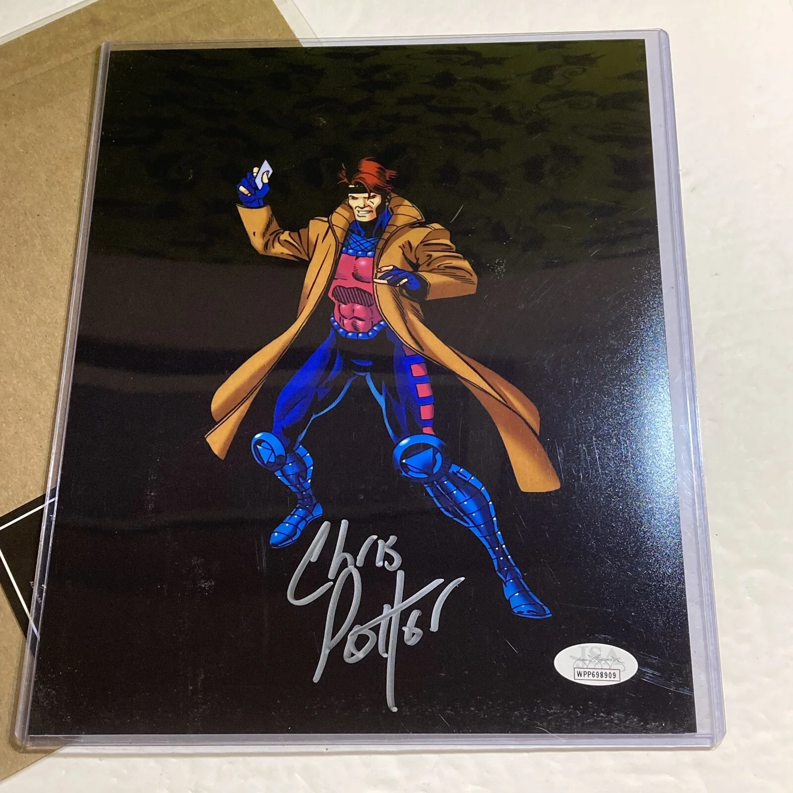 Chris Potter — X-Men Gambit Signed Chris Potter Autograph 8x10 + Cody James Art Print Marvel, изображение 2