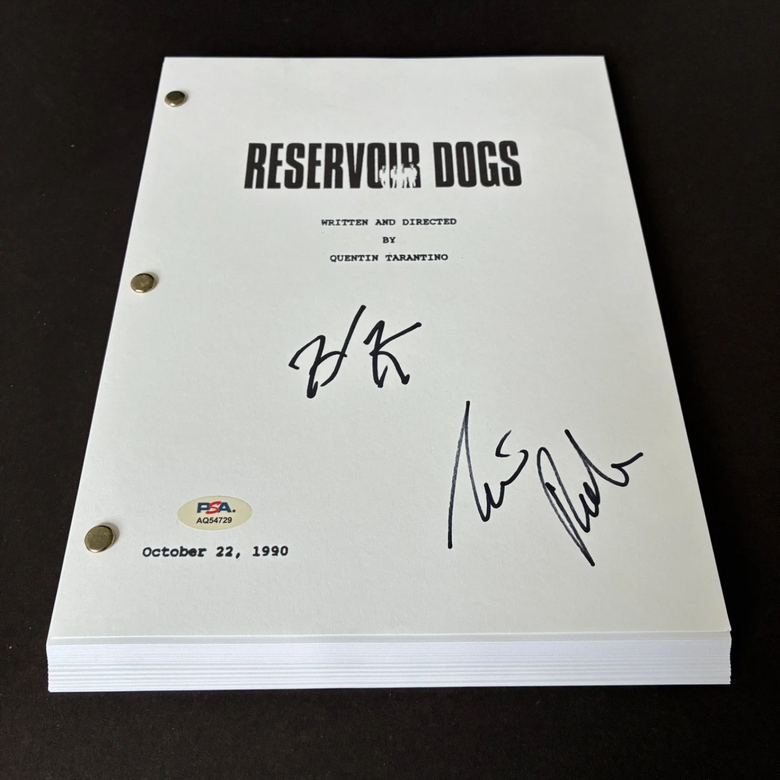 Harvey Keitel, Tim Roth — HARVEY KEITEL TIM ROTH SIGNED RESERVOIR DOGS MOVIE SCRIPT FULL 95 PAGES PSA DNA