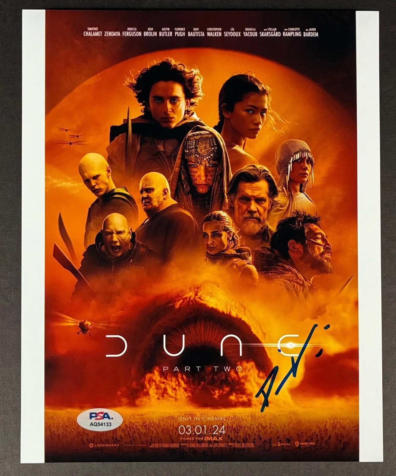 Denis Villeneuve — DENIS VILLENEUVE SIGNED 8x10 PHOTO PSA DNA AUTOGRAPH DUNE PART TWO 2 POSTER