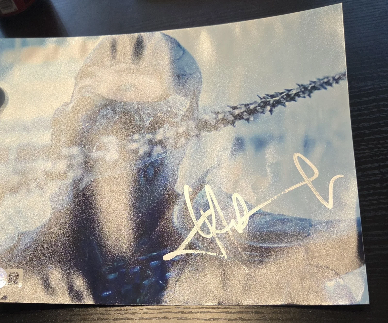 Dax — JOE TASLIM - 8x10 Signed Autograph Mortal Kombat Sub-Zero Beckett BAS *DAMAGED*, image 4