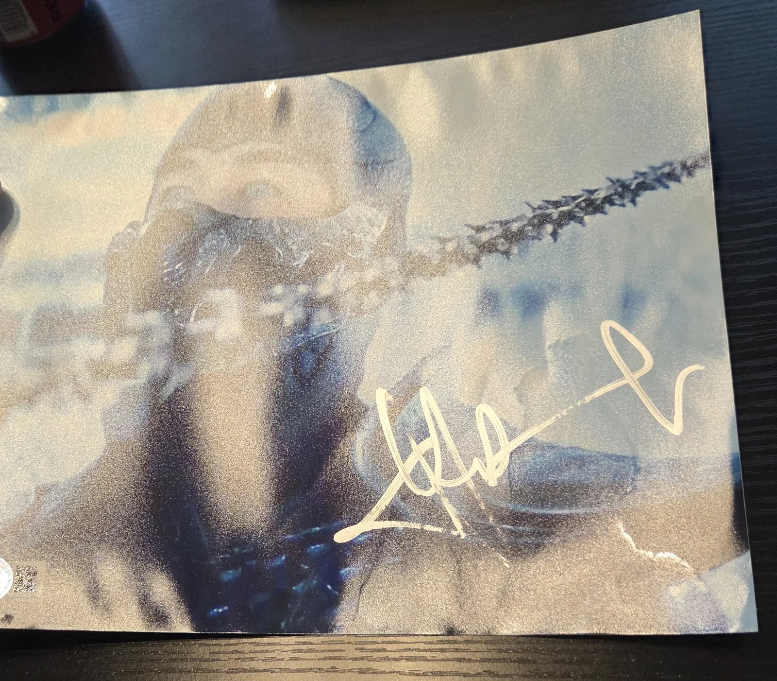 Dax — JOE TASLIM - 8x10 Signed Autograph Mortal Kombat Sub-Zero Beckett BAS *DAMAGED*, image 5