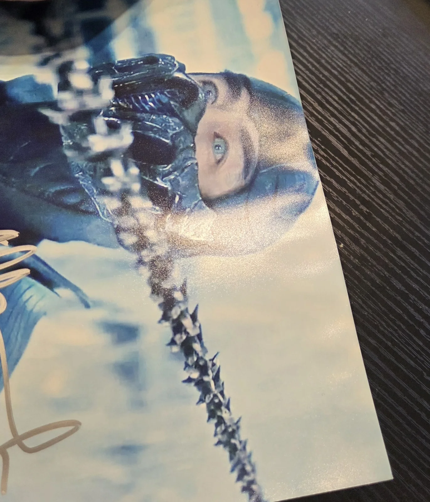 Dax — JOE TASLIM - 8x10 Signed Autograph Mortal Kombat Sub-Zero Beckett BAS *DAMAGED*, image 5