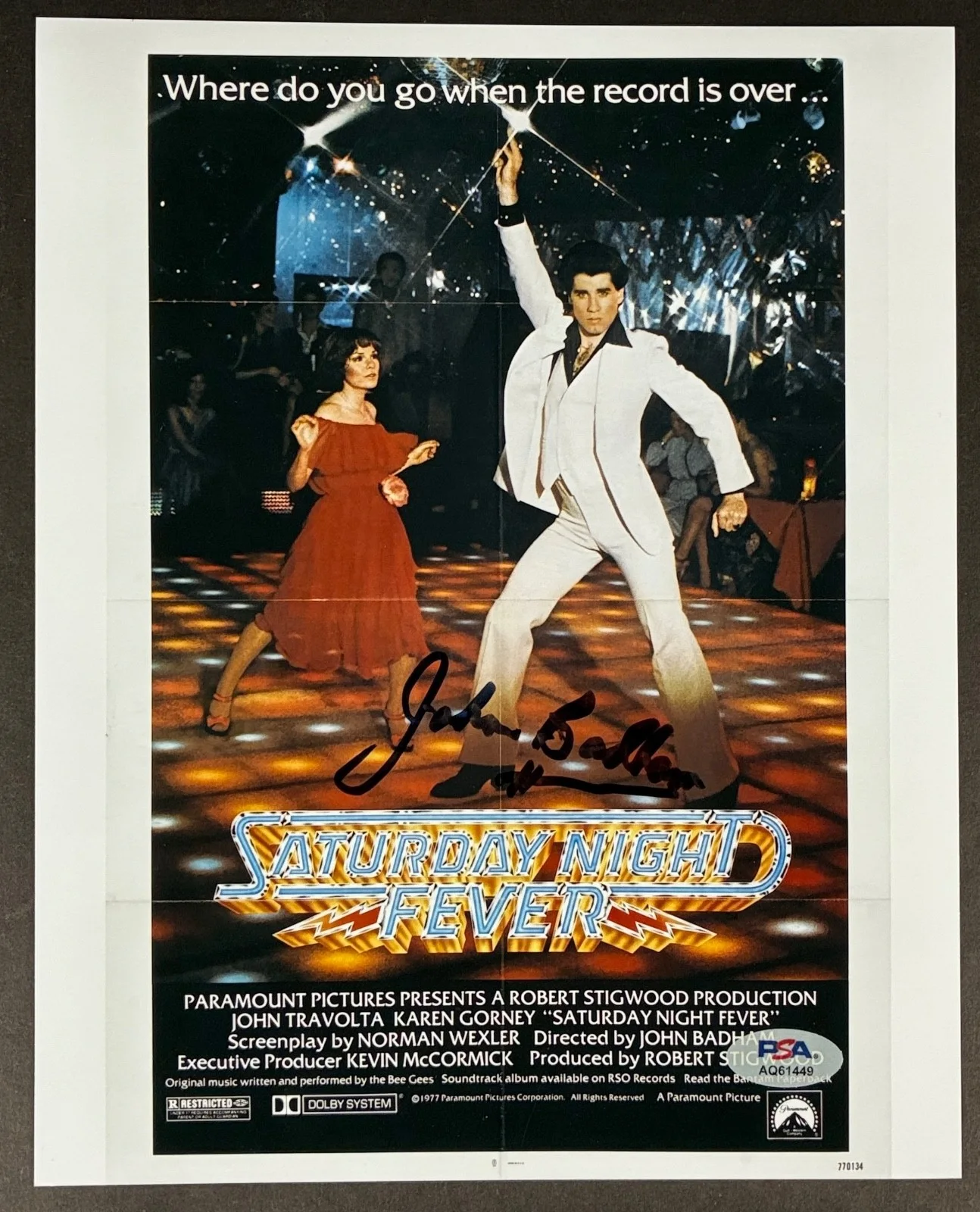 John Badham — JOHN BADHAM SIGNED 8x10 PHOTO PSA DNA AUTOGRAPH SATURDAY NIGHT FEVER POSTER