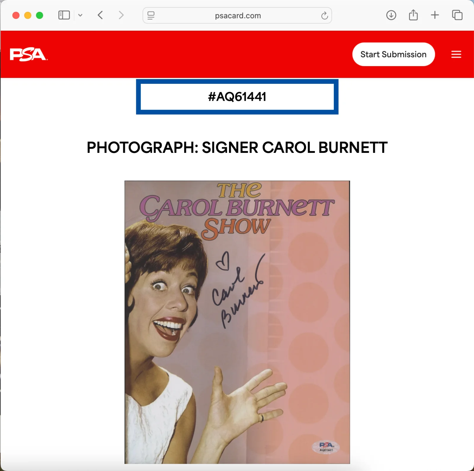 Carol Burnett — CAROL BURNETT SIGNED 8x10 PHOTO PSA DNA AUTOGRAPH THE CAROL BURNETT SHOW POSTER, изображение 3