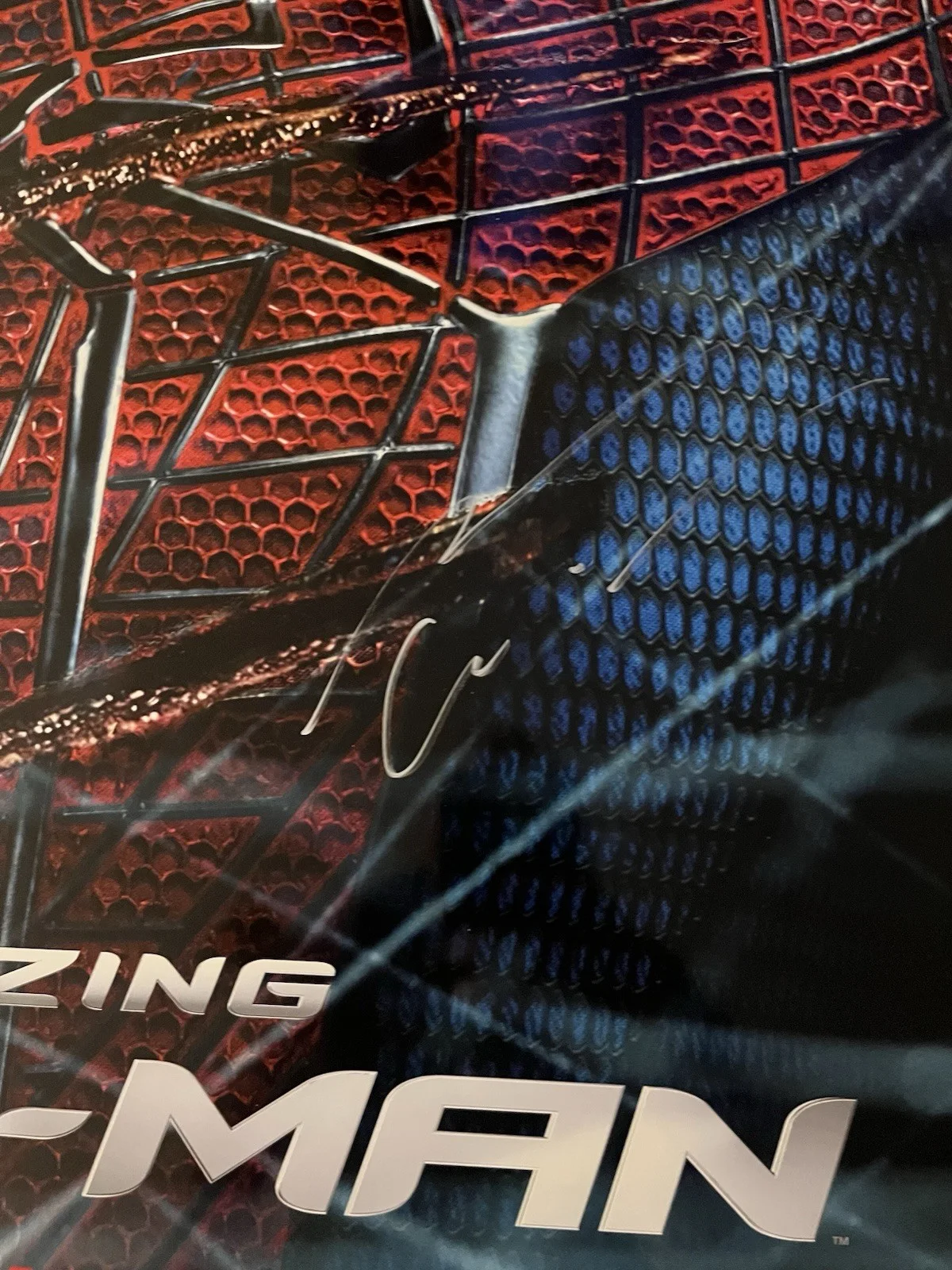 The Amazing Spiderman D/S 27x40 Poster Signed Andrew Garfield JSA, image 2