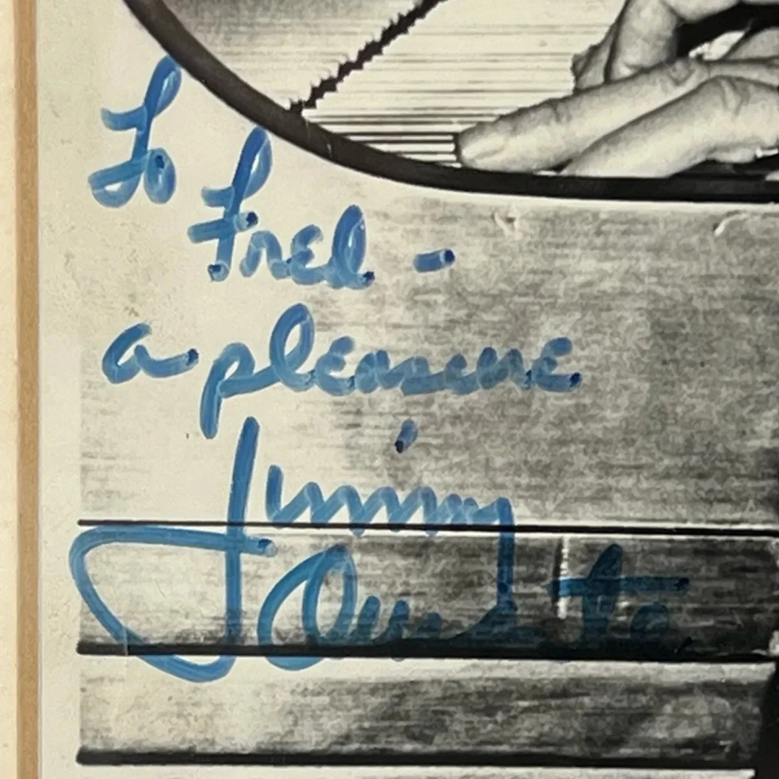 Jimmy Durante — Jimmy Durante Signed Autographed Photo Framed 14 X 11 Vaudeville/ Actor /Singer, image 3