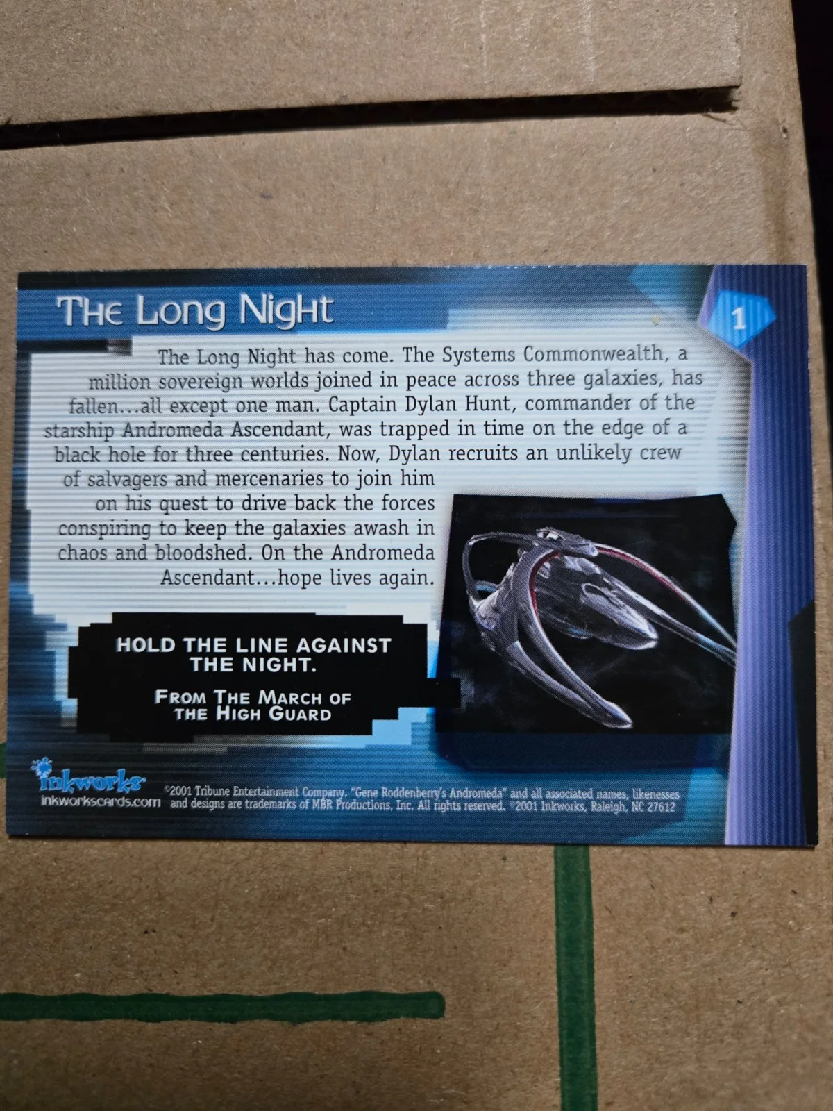 Farscape Signed Kevin Sorbo card in case, image 2