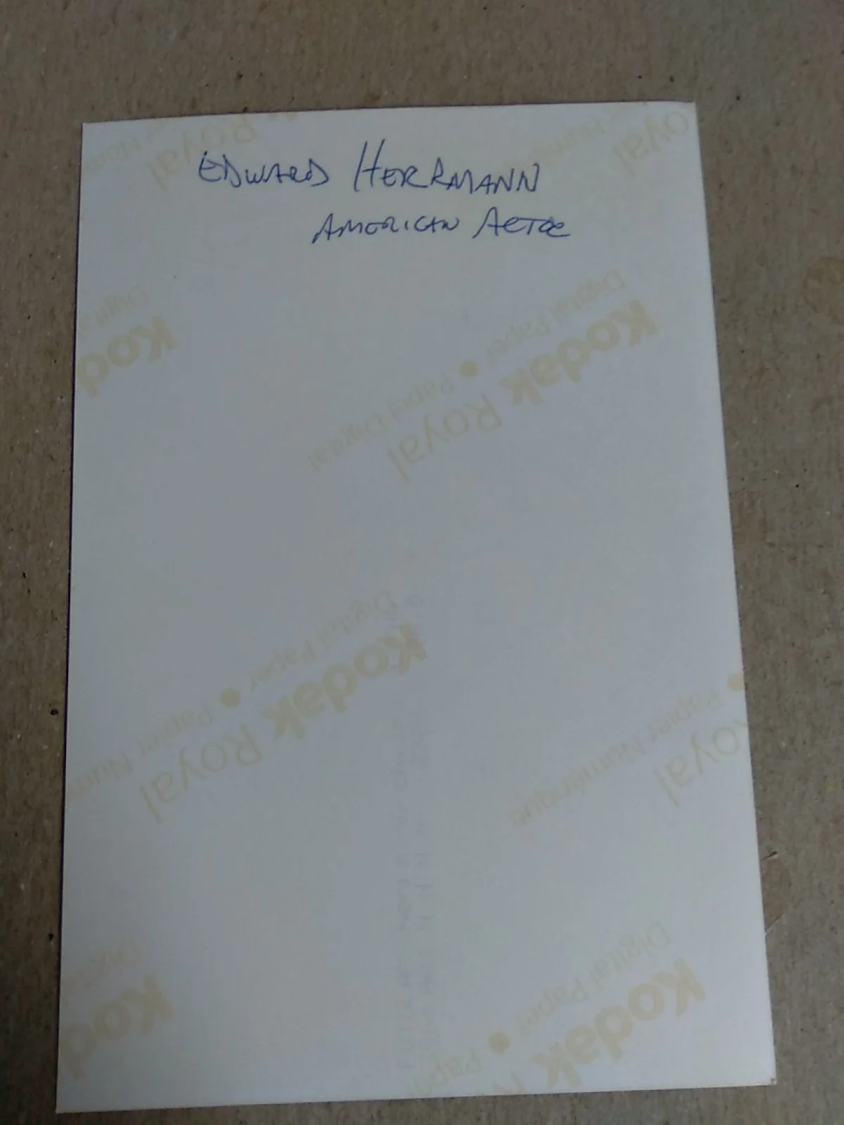 Edward Herrmann American Actor Director Writer Autographed Signed 6x4 Photo, изображение 3