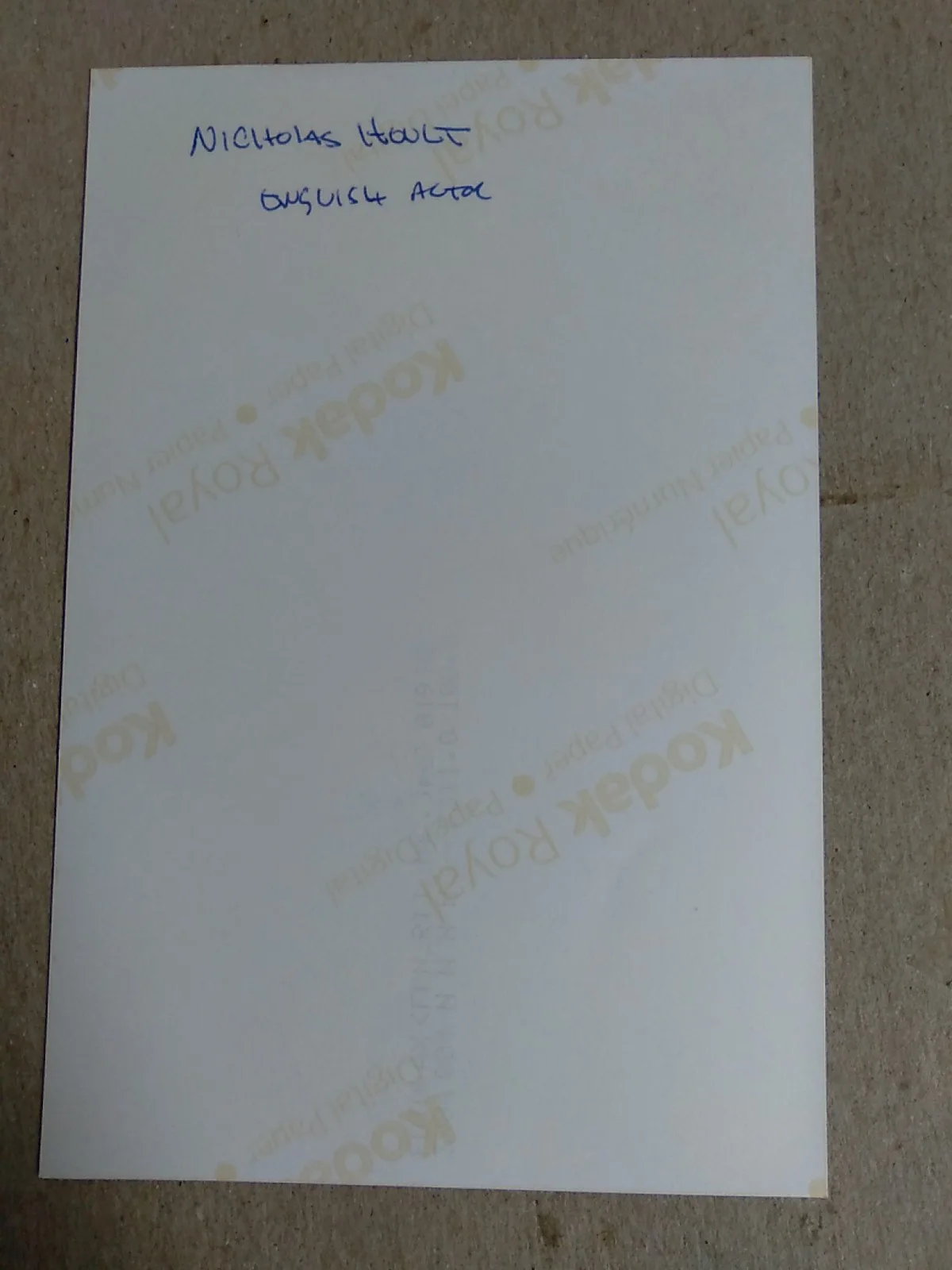 Nicholas Carados Hoult British Actor And Producer Autographed Signed 6x4in Photo, изображение 4