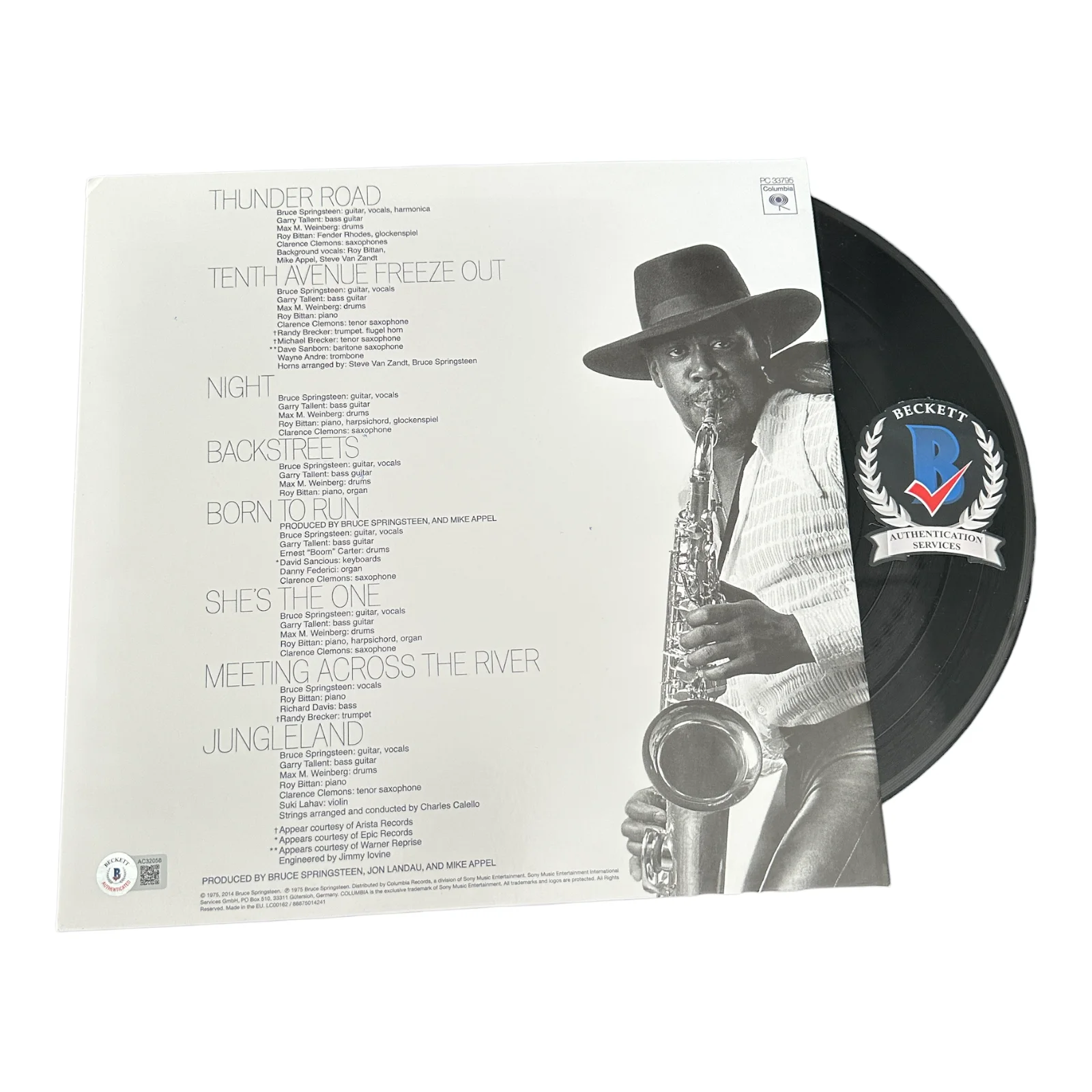 BRUCE SPRINGSTEEN SIGNED AUTOGRAPH BORN TO RUN LP VINYL BECKETT BAS THE BOSS, изображение 2