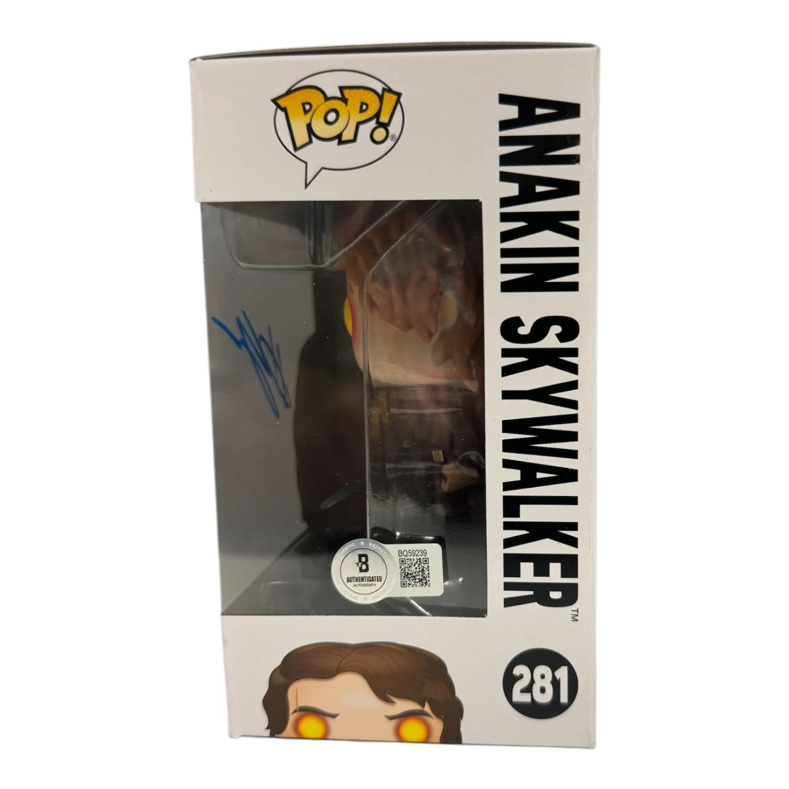 Hayden Christensen — Hayden Christensen Signed Autograph Funko Pop Star Wars 281 Beckett BAS Anakin, image 2