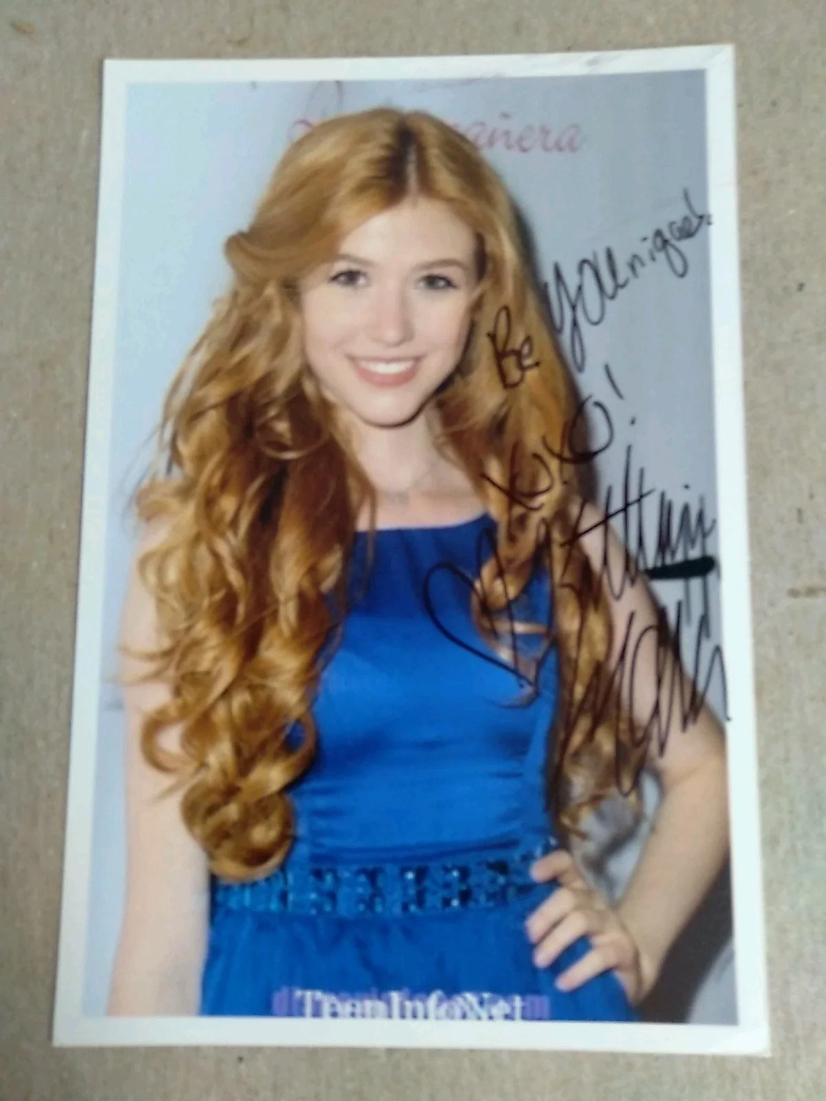 Katherine McNamara American Actress Singer Songwriter Dancer Signed 6x4in Photo, изображение 2