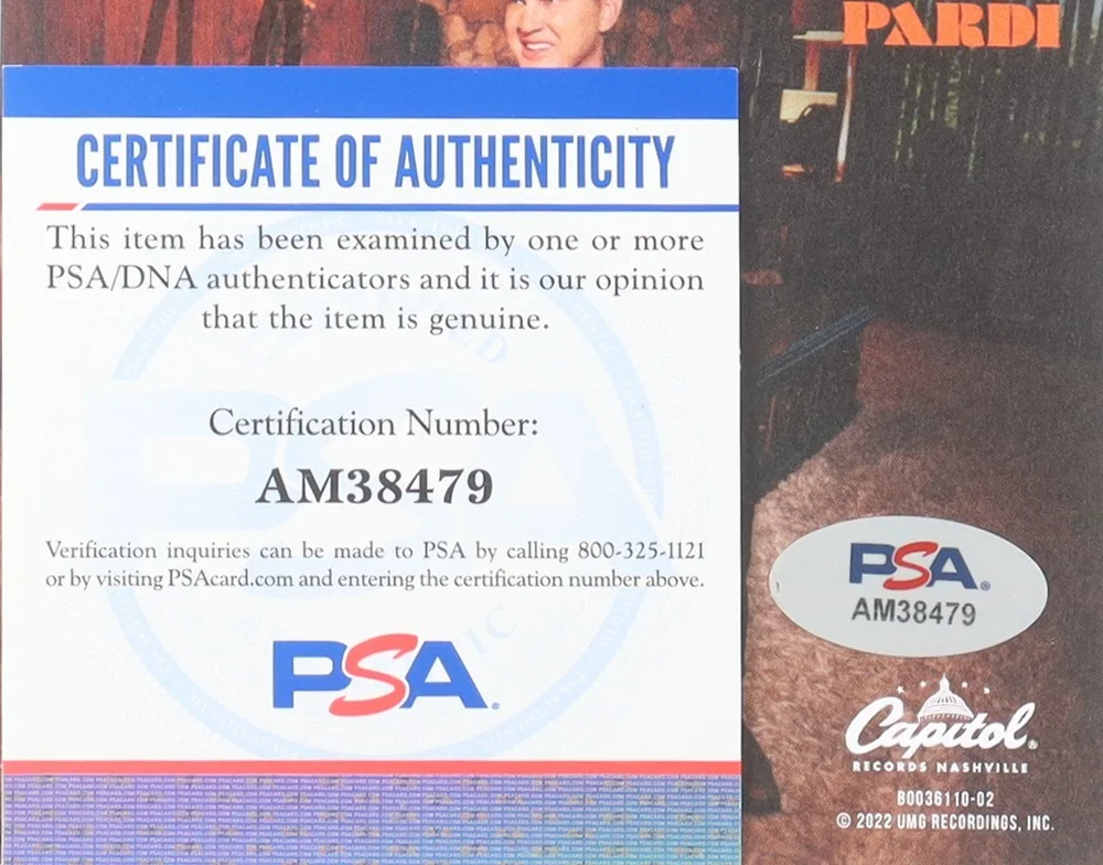 Jon Pardi Signed Mr. Saturday Night CD Album Cover PSA Autenticated, изображение 2