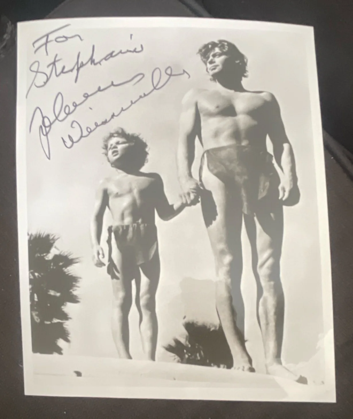 Johnny Weissmuller — Johnny Weissmuller Autographed Original Black & White 8x10 Movie Photo AUTHENTIC