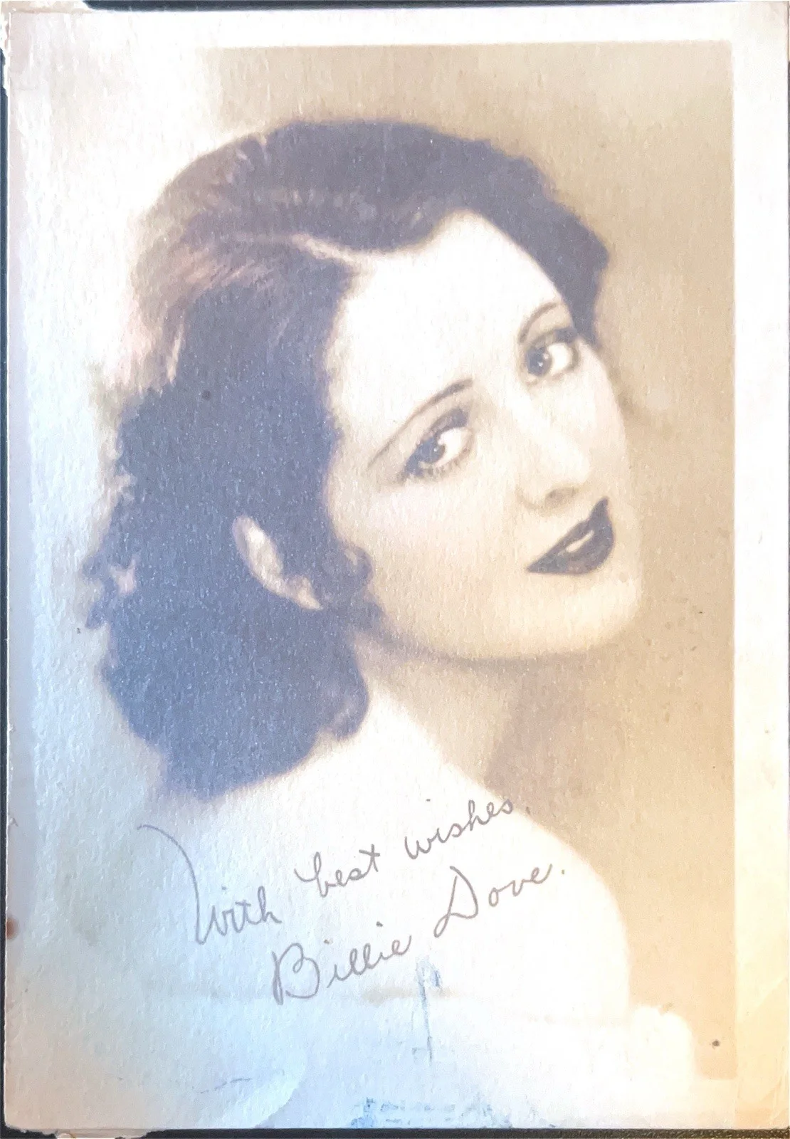 Billie Dove — BILLIE DOVE (SILENT FILM STAR) SIGNED B&W PHOTO