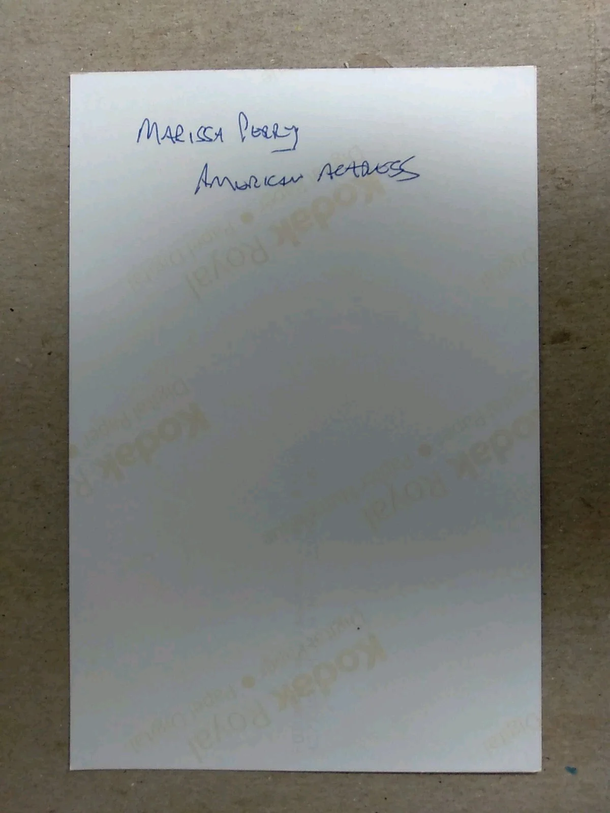 Marissa Perry American Actress Authographed Signed 6x4in Photo, image 3