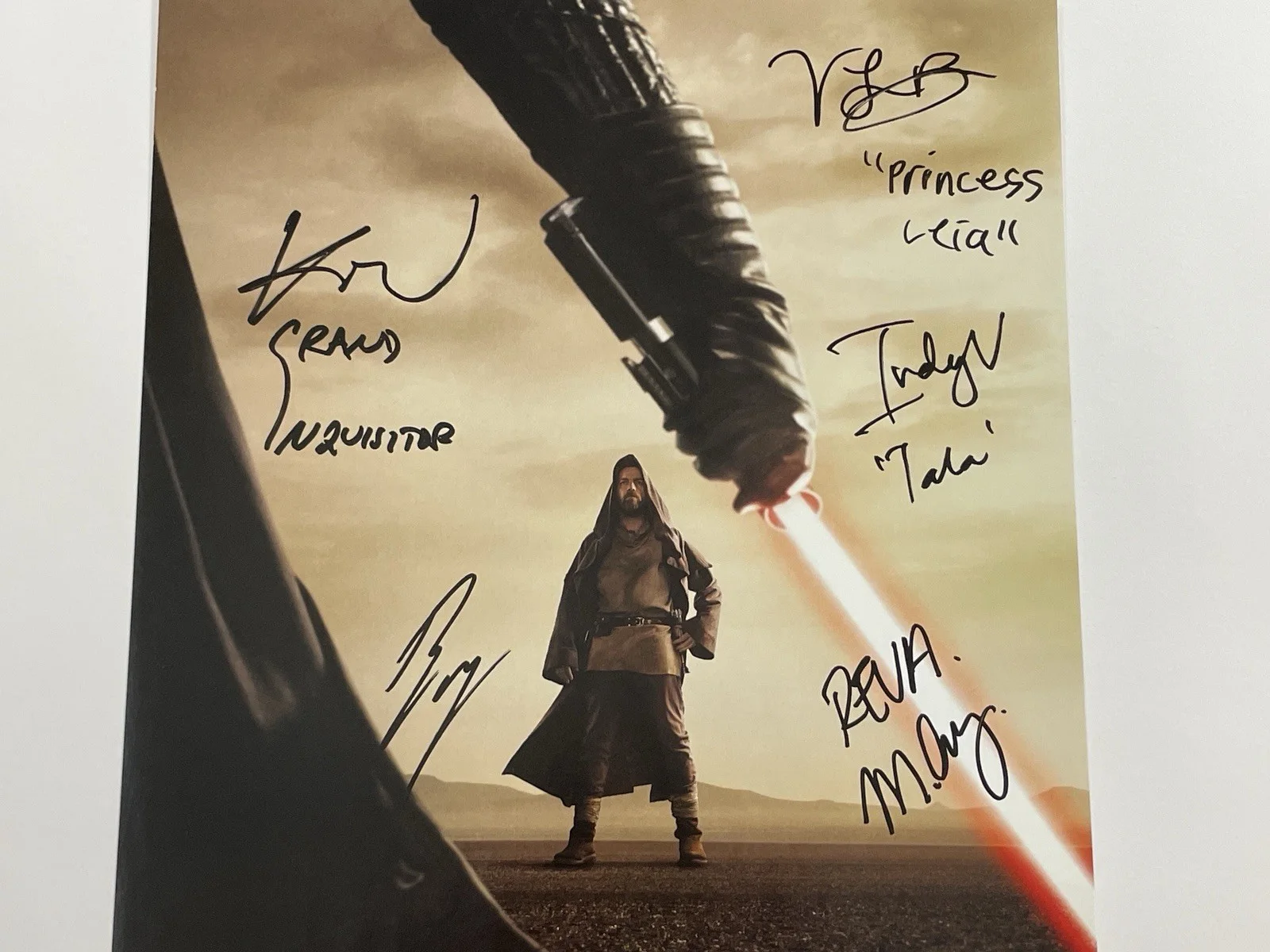 Ewan McGregor — Star Wars Obi-Wan Kenobi Series Cast Signed 13x19 Movie Poster Ewan McGregor, изображение 2