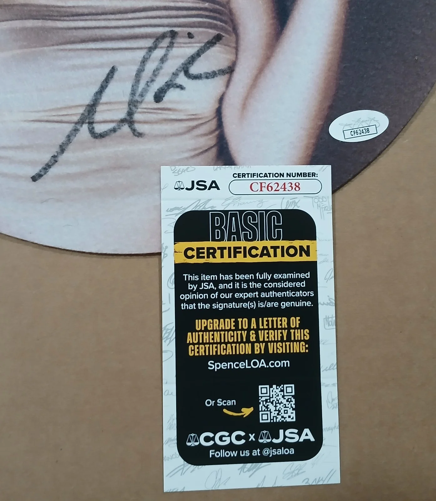 Mariah Carey Signed Butterfly Album Pad. JSA CF62438, изображение 3
