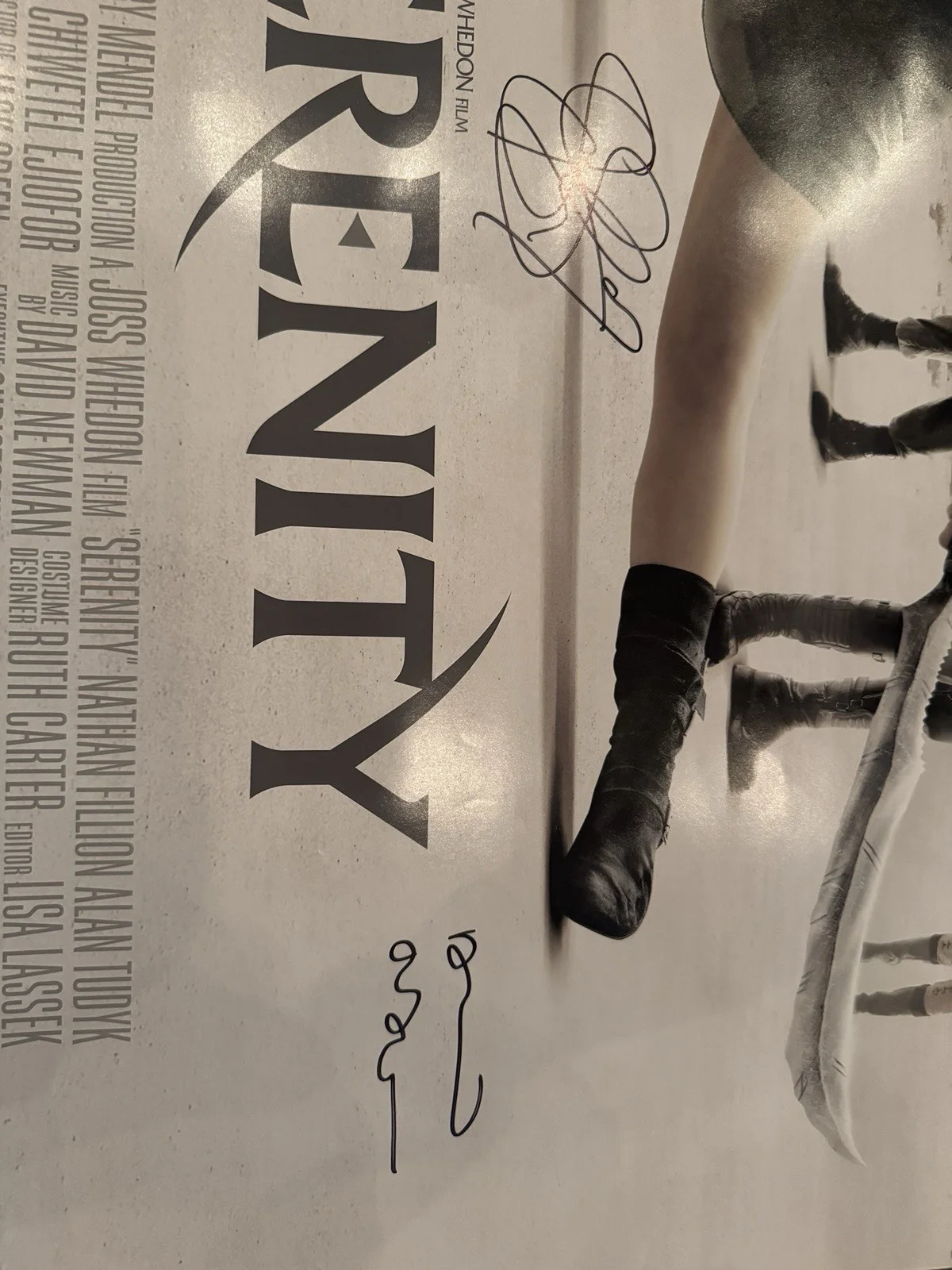 Serenity 27x40 Original Double Sided Movie Poster Signed By 7 SWAU, image 2