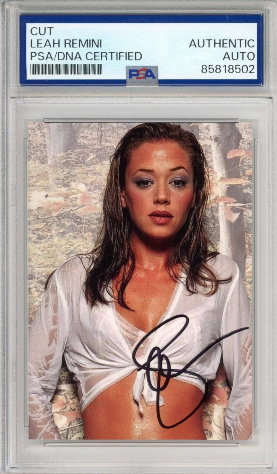 Leah Remini — LEAH REMINI SIGNED PHOTOGRAPH PSA DNA COA AUTOGRAPH KING OF QUEENS SEXY SHIRT