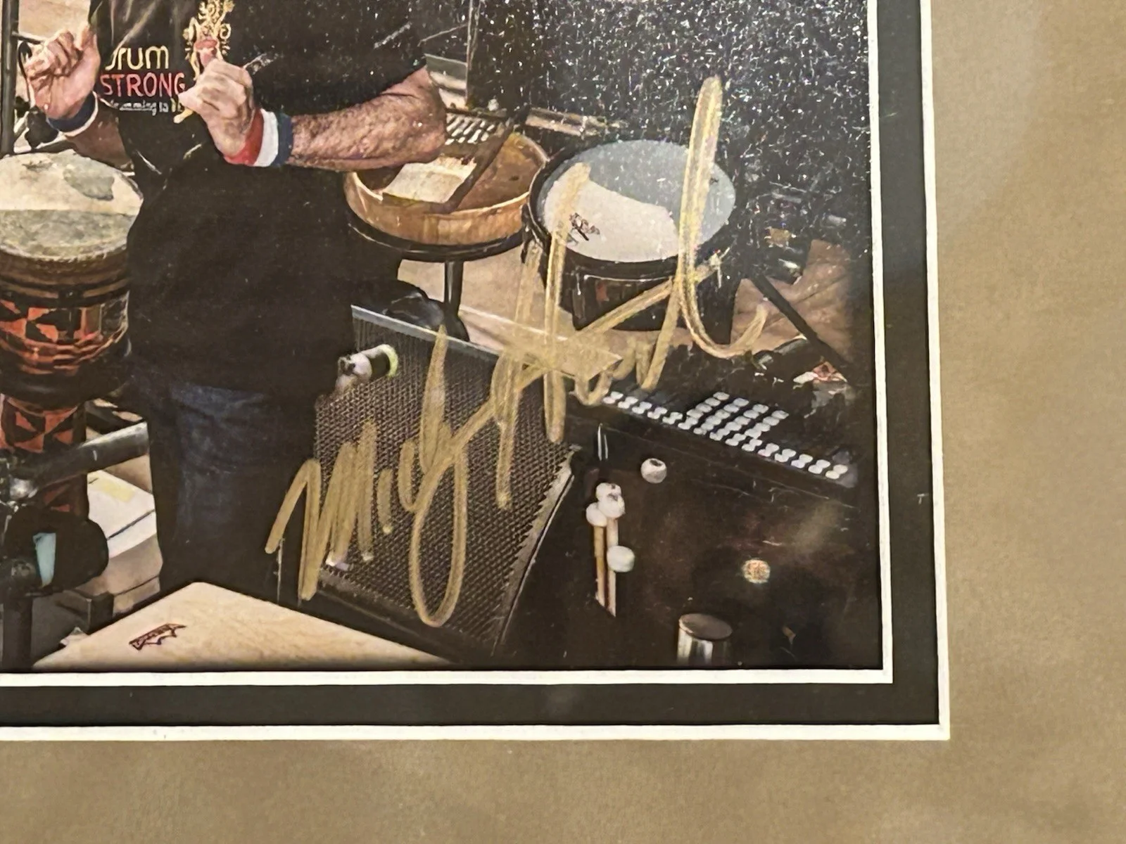 Mickey Hart Signed Grateful Dead Autographed Photo Framed, image 2