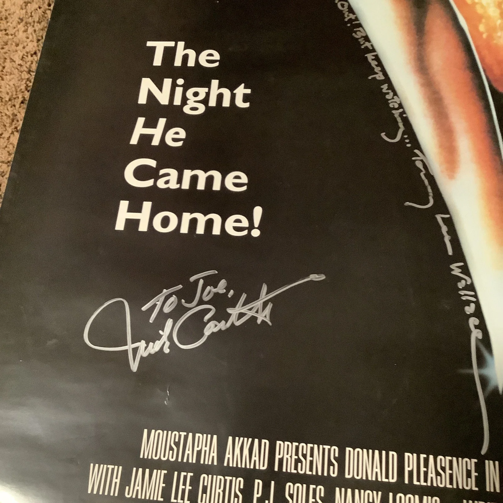 Ari Aster — Halloween cast (5) signed 24x36 movie poster Castle Carpenter autograph BAS, изображение 2