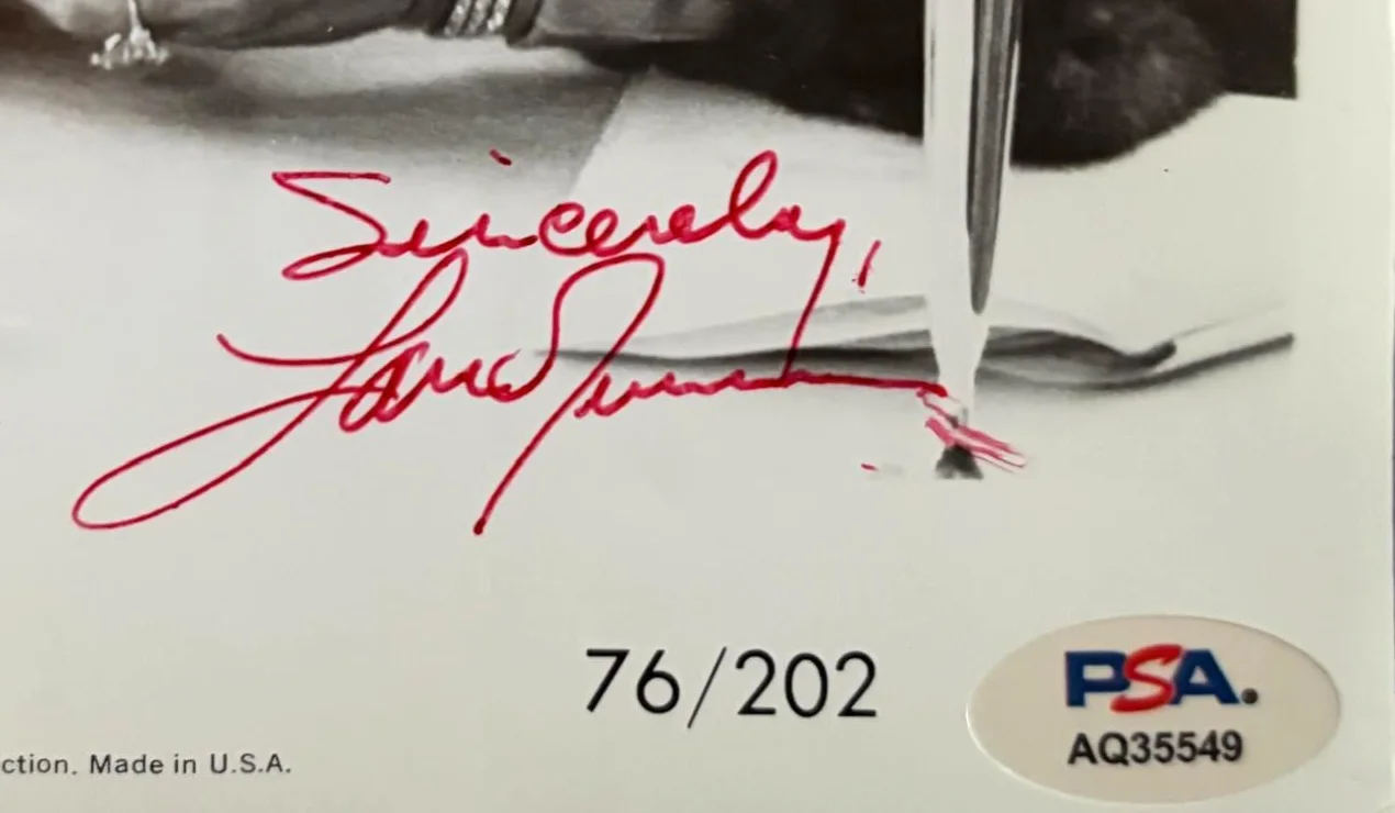 Lana Turner — LANA TURNER SIGNED AUTOGRAPHED 8X10 PHOTOGRAPH BITTERSWEET LOVE VINTAGE PSA COA, изображение 2