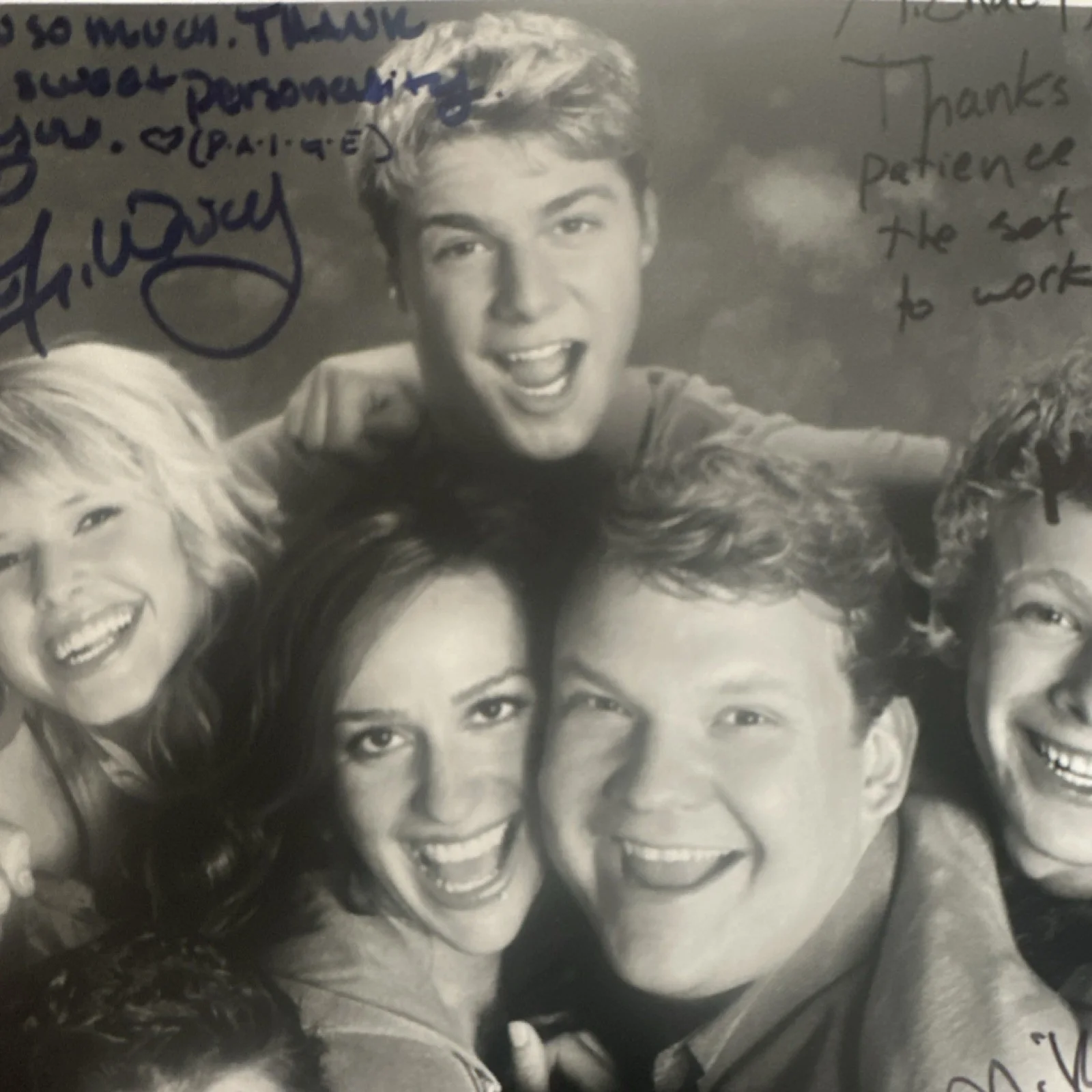 Sarah Wright, Rebecca Creskoff, Ryan Pinkston, April Matson, Andy — The Quintuplets Cast Signed Original Photo Autograph Sarah Wright Ryan Pinkston., изображение 4