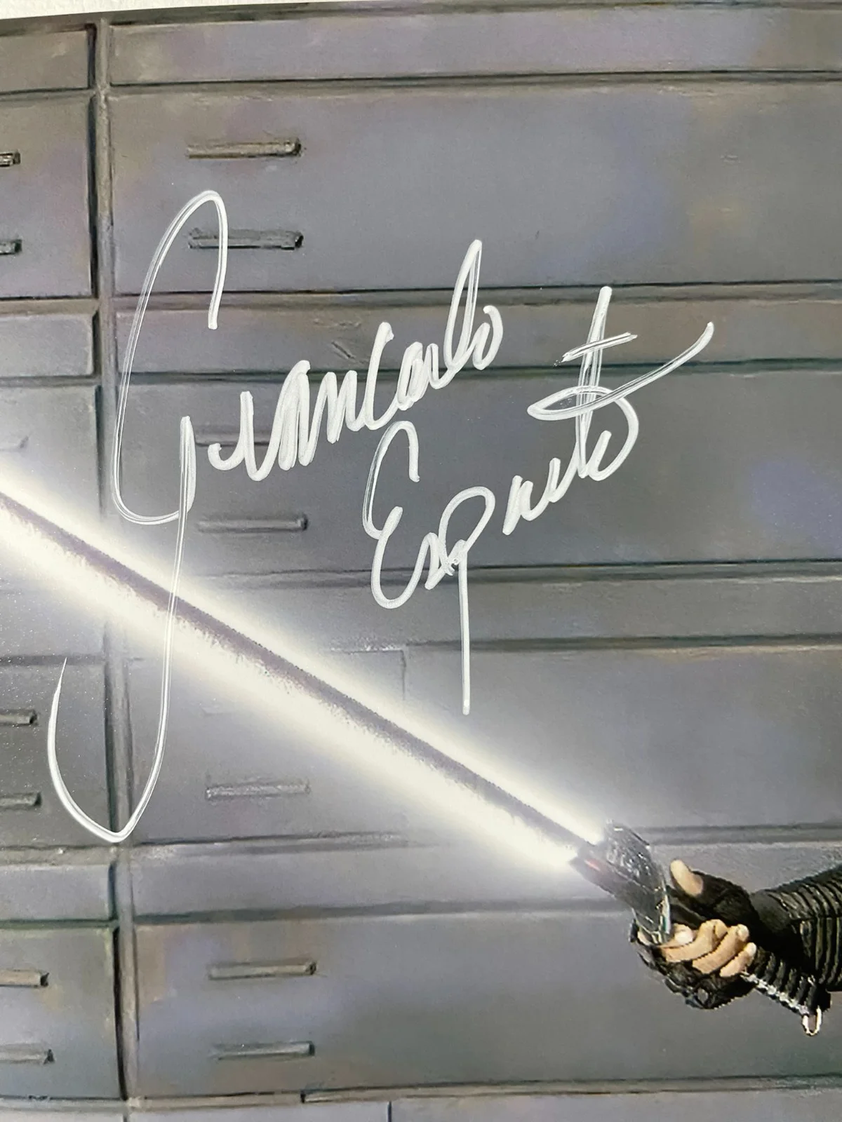 Giancarlo Esposito — Giancarlo Esposito Signed Star Wars Mandalorian Moff Gideon 8x10 Photo JSA COA, изображение 2