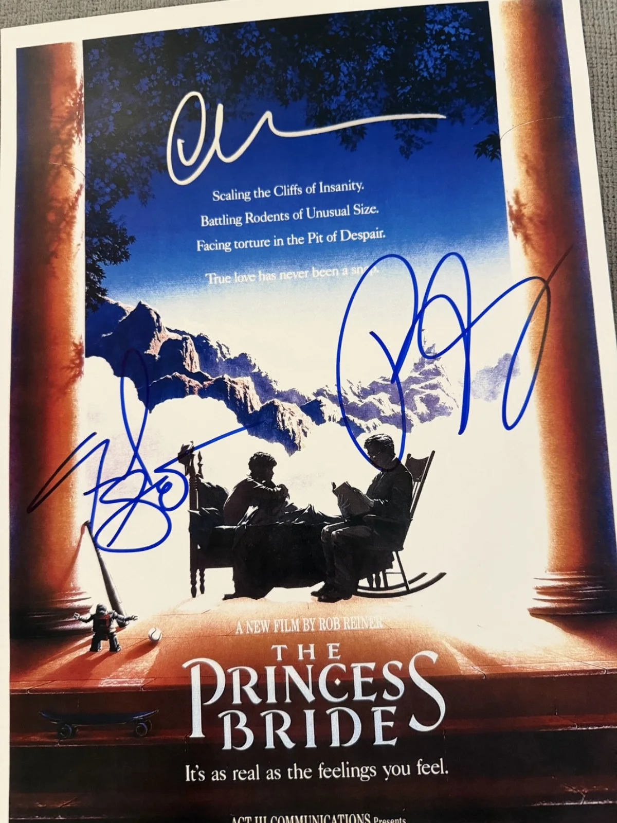 Cary Elwes, Robin Wright, Fred Savage — Princess Bride Poster Signed by Elwes, Wright, Savage Authenticated w/COA 11x17, изображение 2