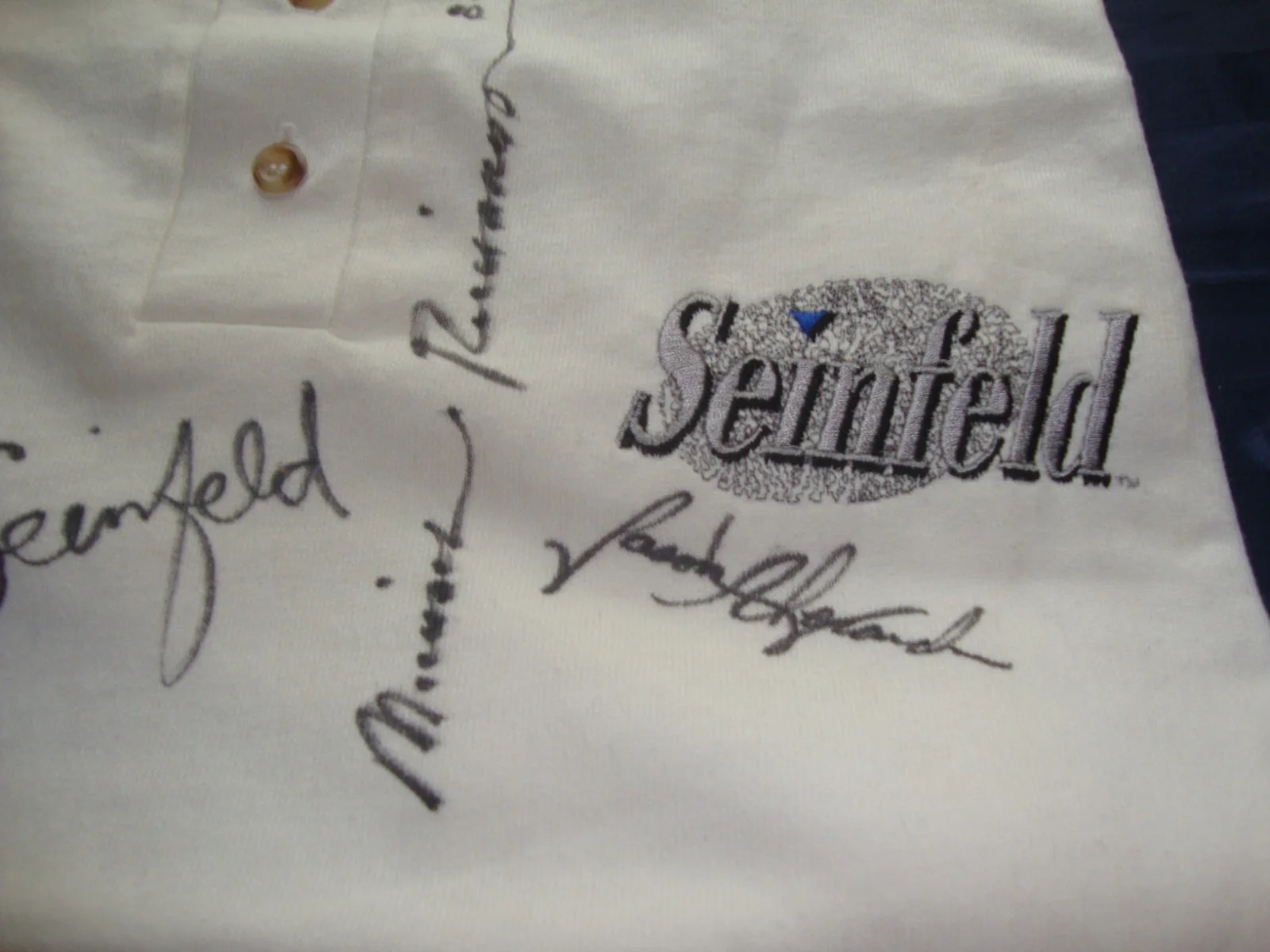 jerry seinfeld jason alexander michael richards — Seinfeld Cast XL T-Shirt 1997 Signed RARE, изображение 5