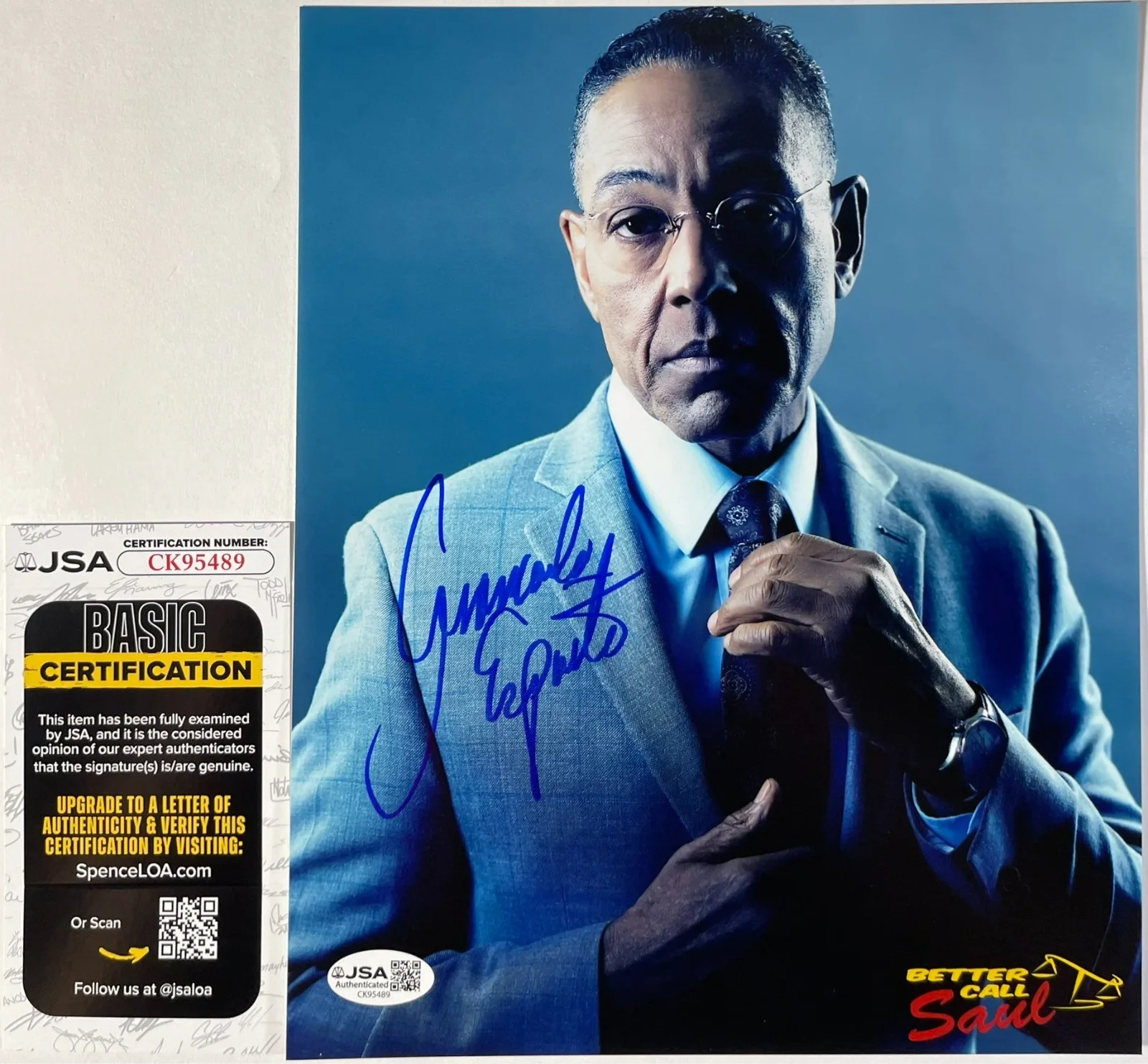 Giancarlo Esposito — Giancarlo Esposito Signed Breaking Bad Gus Fring 8x10 Photo Autograph JSA COA
