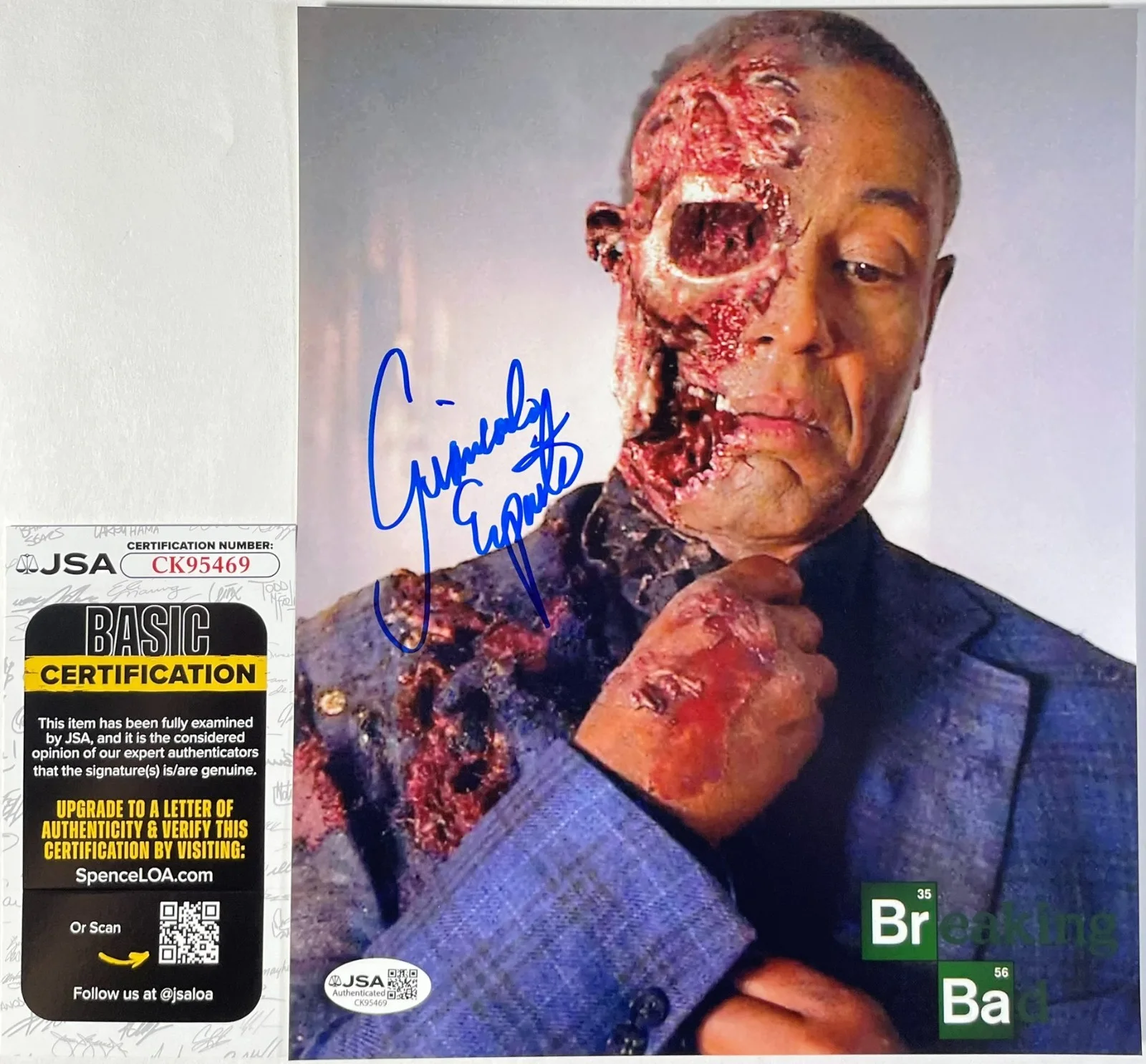 Giancarlo Esposito — Giancarlo Esposito Signed Breaking Bad Gus Fring 8x10 Photo Autograph JSA COA