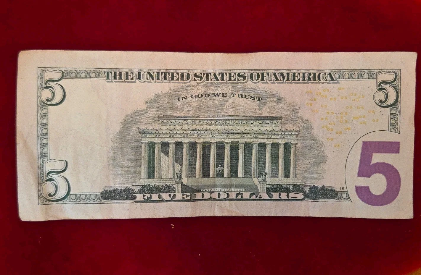 Kunal Nayyar — Kunal Nayyar Autographed Five Dollar Bill, image 3