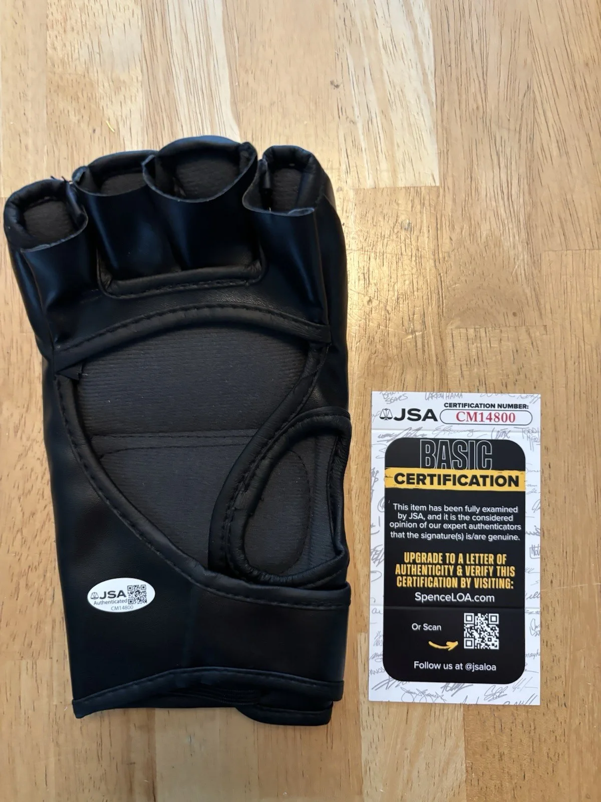 Georges St-Pierre — Georges St-Pierre Fighter Autographed UFC Glove GSP Rare JSA COA, изображение 2