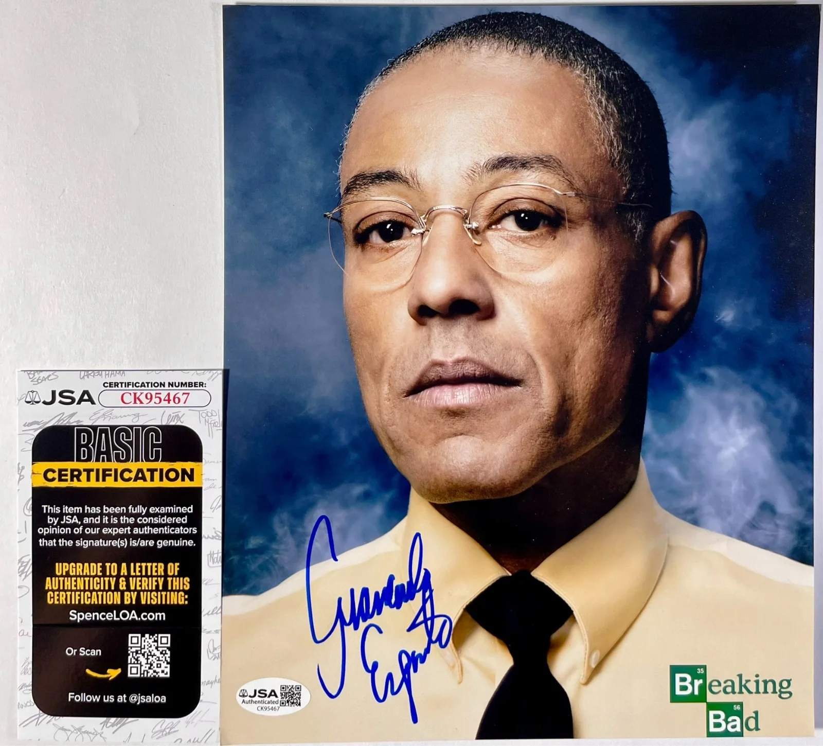 Giancarlo Esposito — Giancarlo Esposito Signed Breaking Bad Gus Fring 8x10 Photo Autograph JSA COA