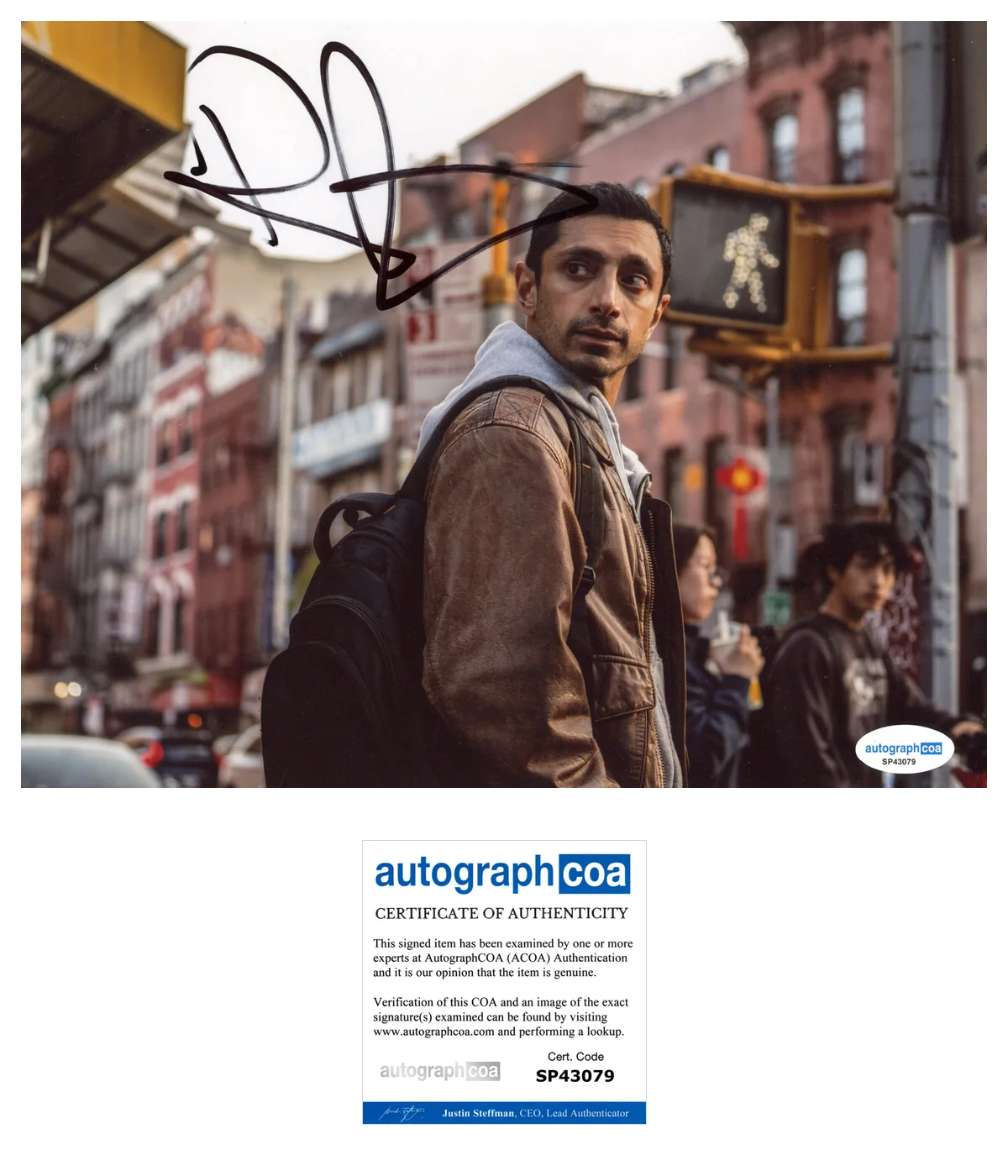 Riz Ahmed — Riz Ahmed Signed Autographed RELAY 8x10 Photo EXACT Proof ACOA A Star Wars