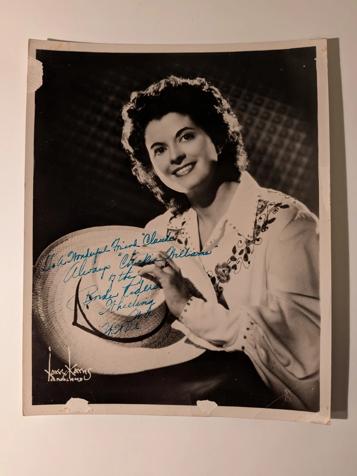 Doc, Chickie Williams — 1940's Doc & Chickie Williams Country Western Autographed 8x10 B & W Photographs, изображение 2