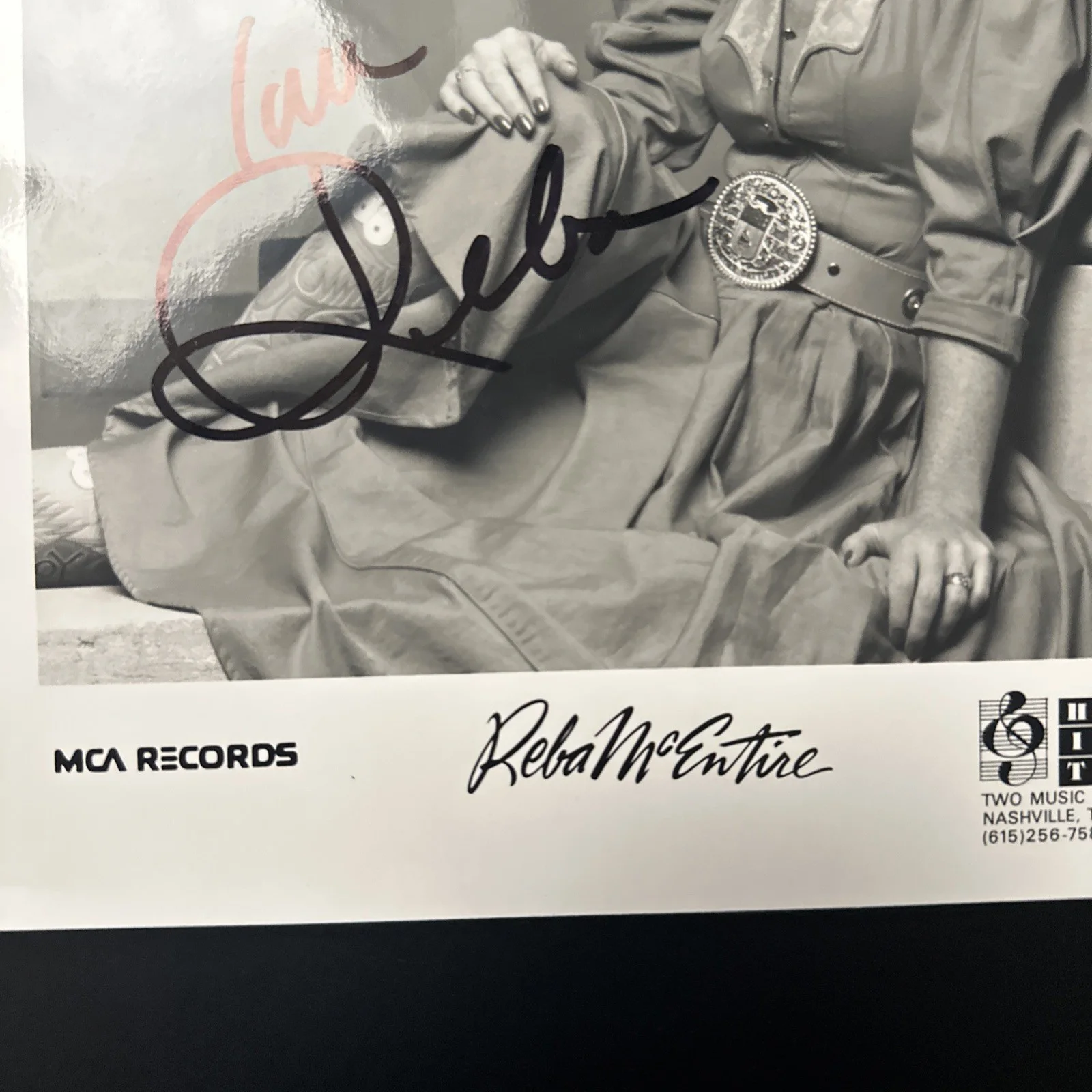 Reba Mcentire Young Vintage Autographed Signed Promo Photo, изображение 3