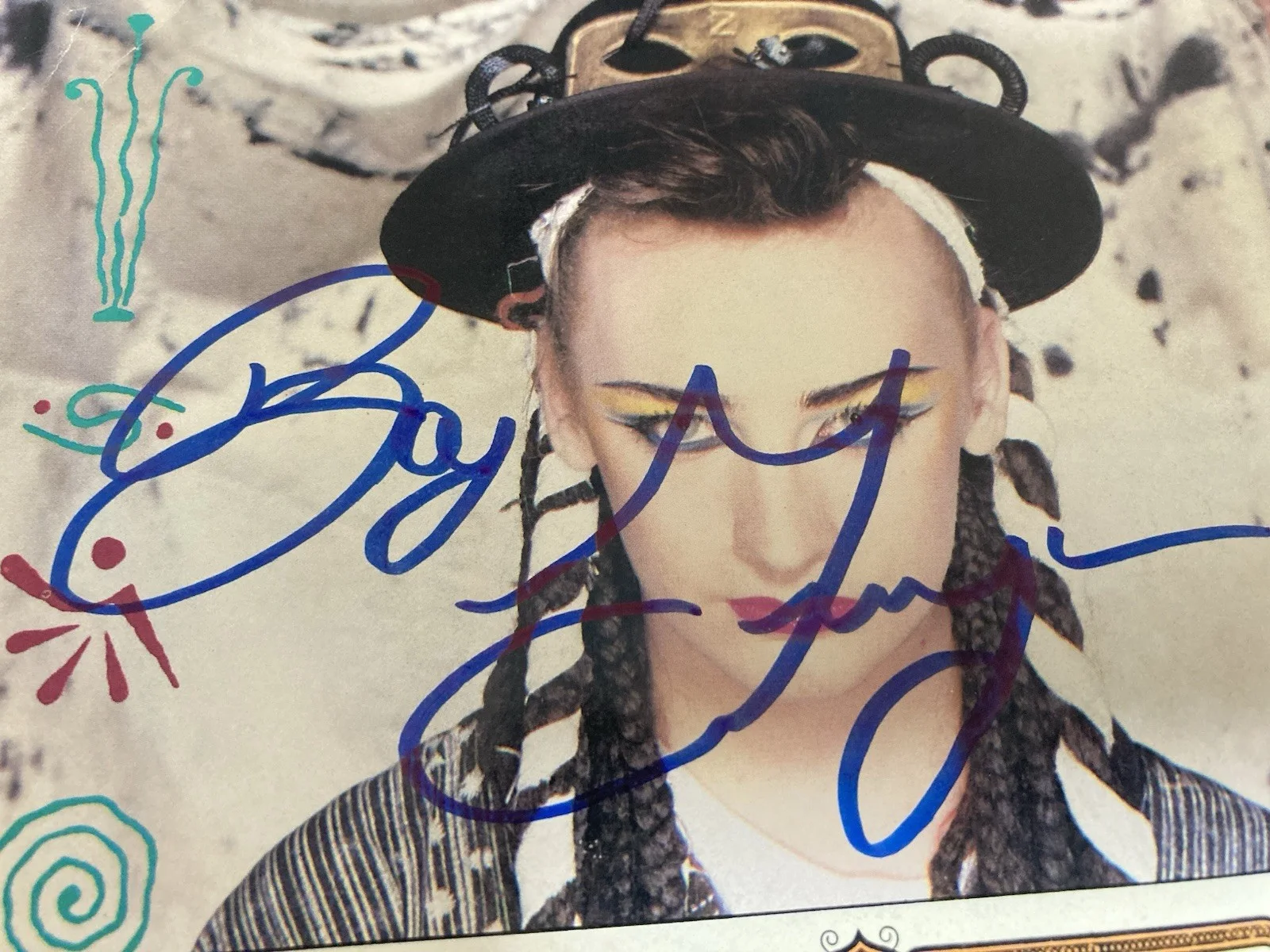 BOY GEORGE * SIGNED AUTOGRAPHED 45 ALBUM * CULTURE CLUB *, изображение 4