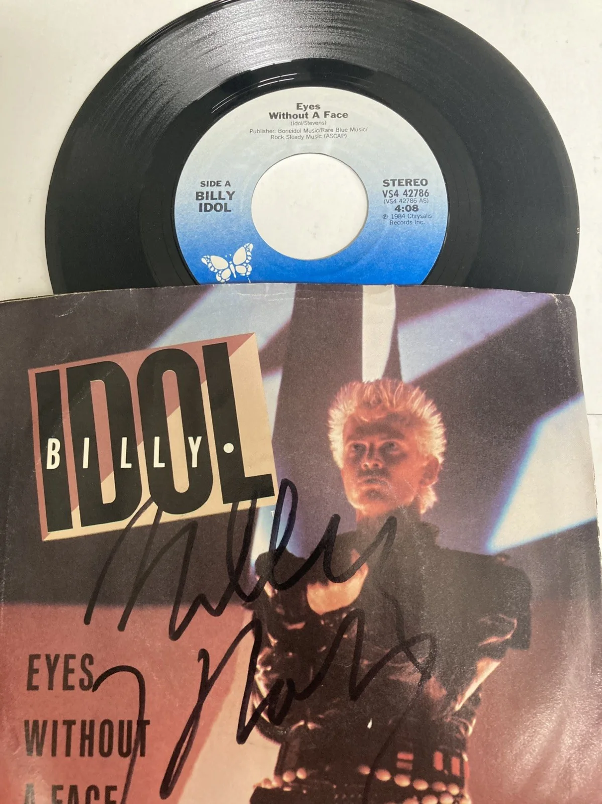 BILLY IDOL * SIGNED AUTOGRAPHED 45 ALBUM * GENERATION X *, image 2