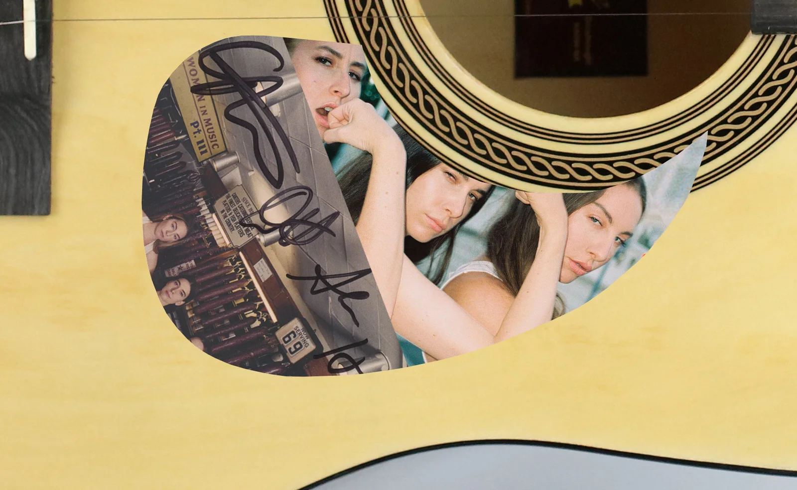 HAIM Autographed Signed Guitar Women in Music Pt. III ACOA, image 2