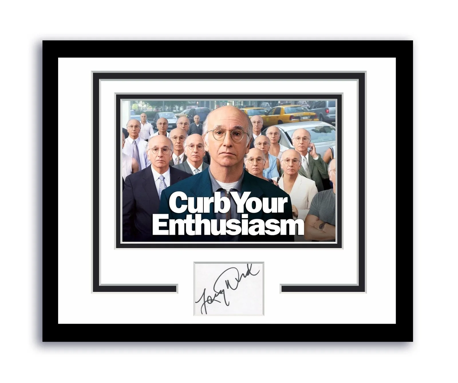 Larry David — Larry David Autographed Signed 11x14 Framed Photo Curb Your Enthusiasm ACOA