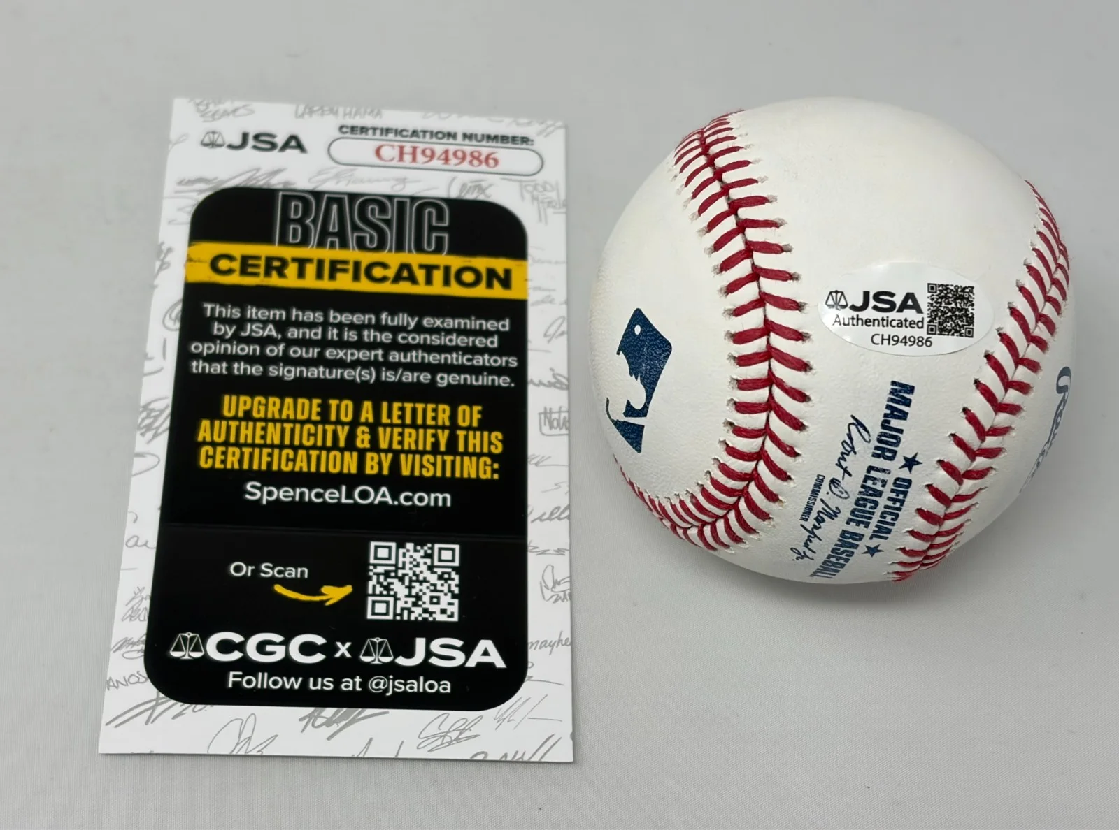 Mark Normand — Mark Normand signed MLB Baseball JSA COA (Comedian), image 2